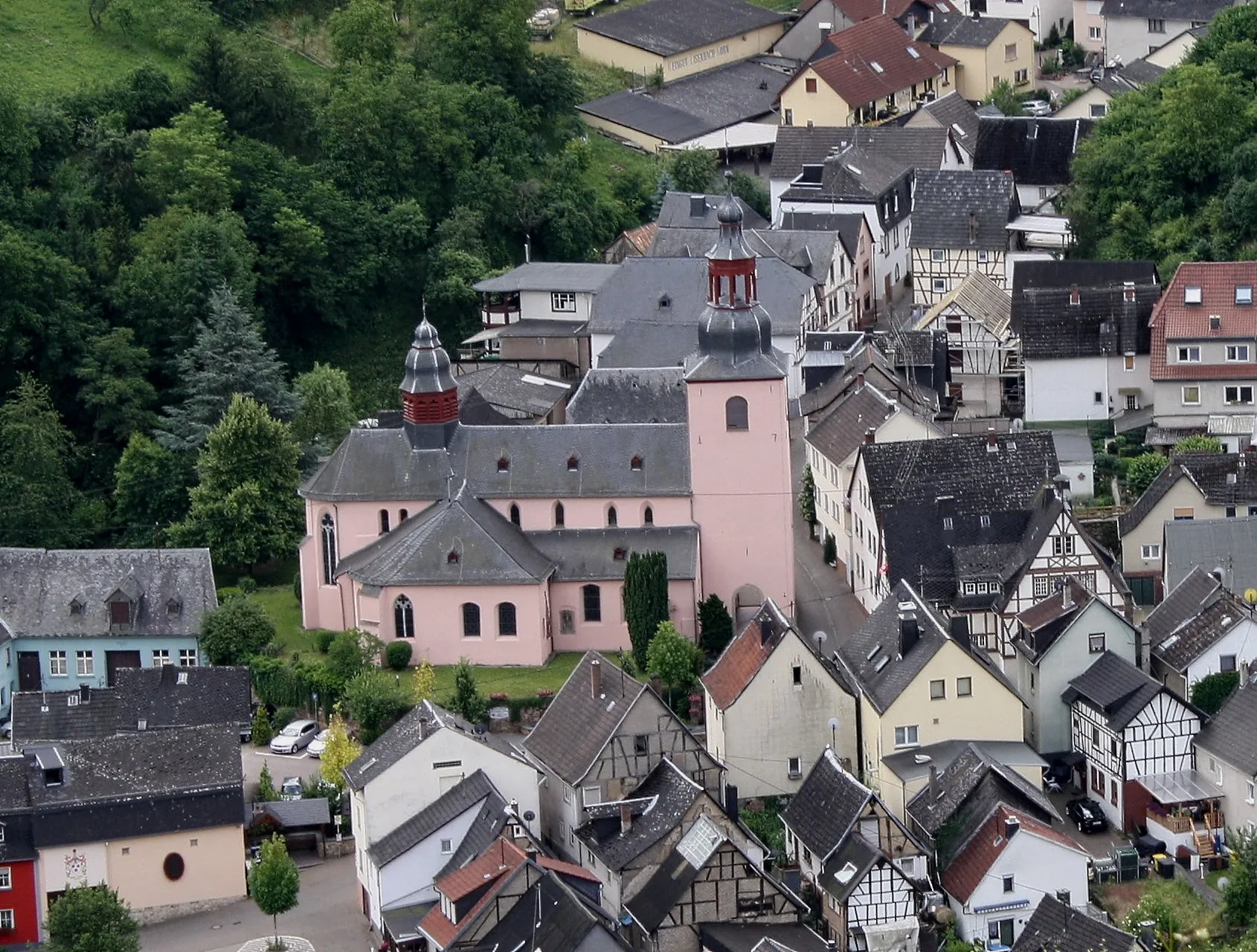 Photo showing: Oberheimbach Kath. Pfarrkirche St. Margaretha