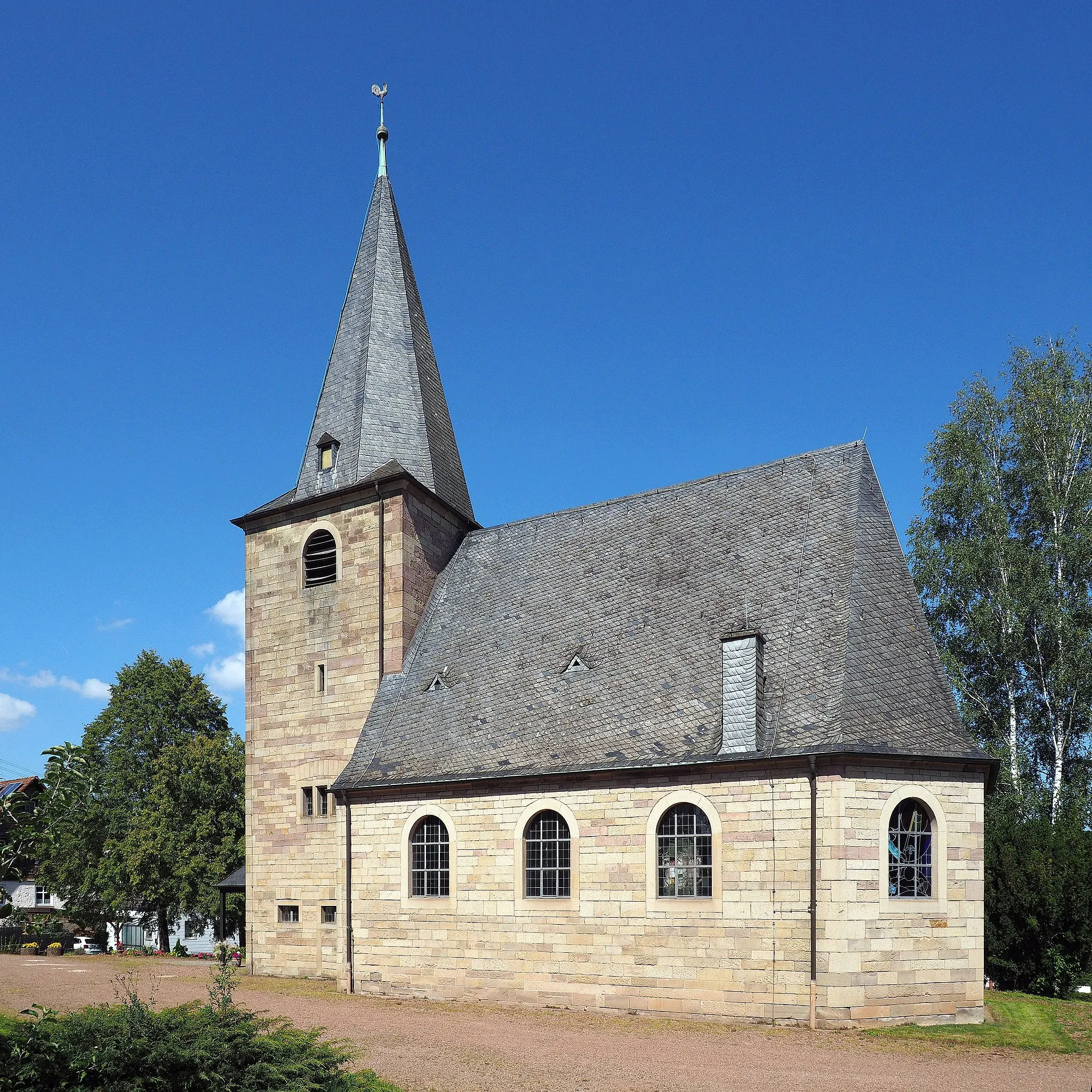 Photo showing: Protestantische Martinskirche Dietschweiler, Ansicht von Südosten