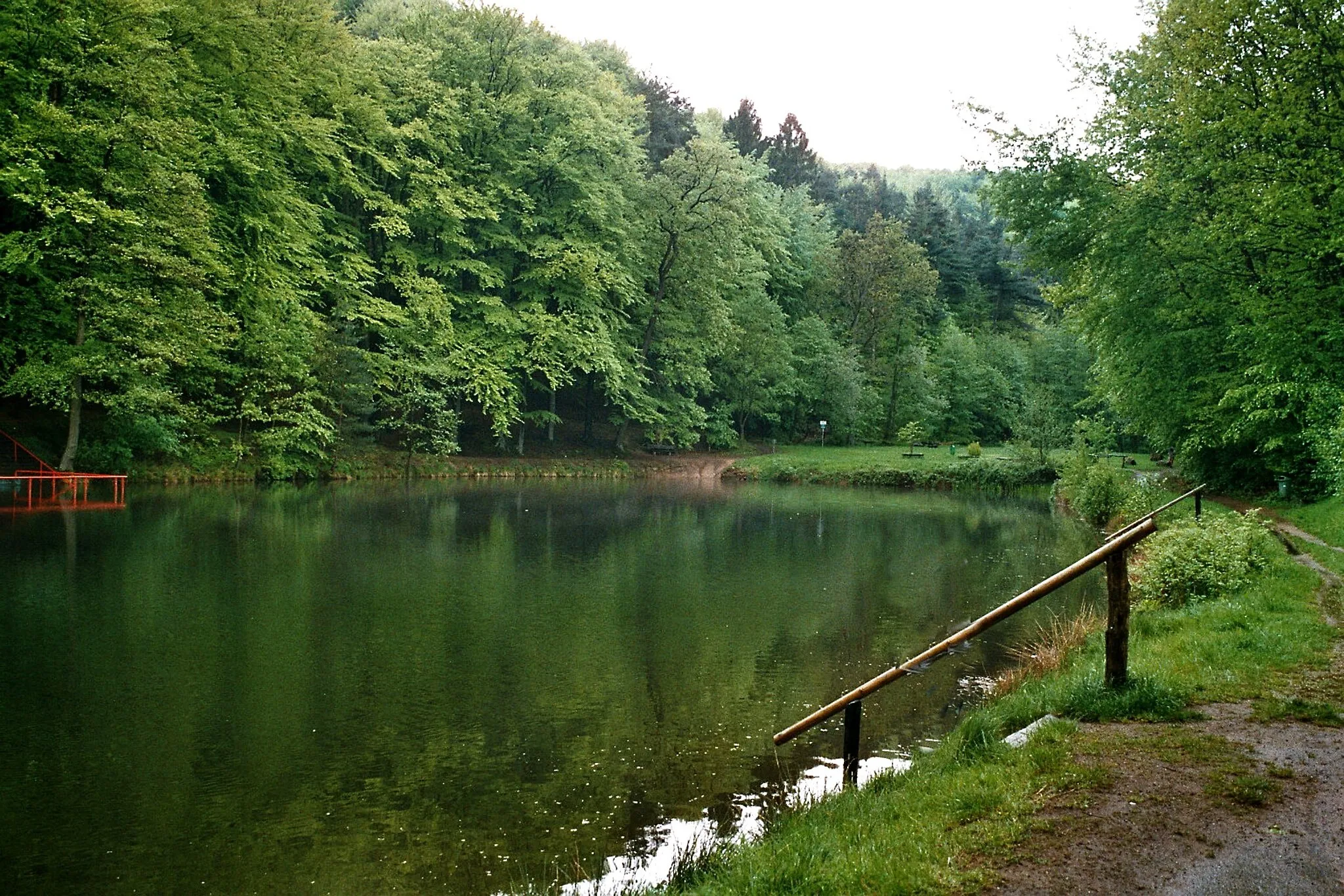 Photo showing: Kindsbach, pond in the Bärenloch