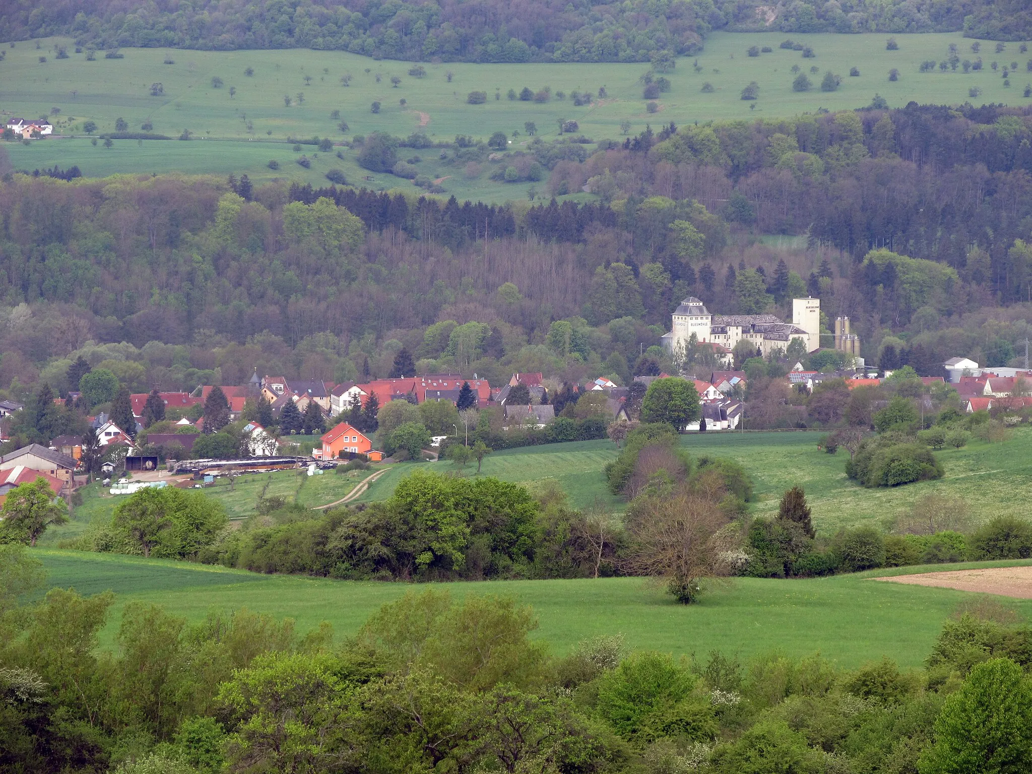 Photo showing: Blick über Breitfurt von der Geißbornhecke Richtung Westen