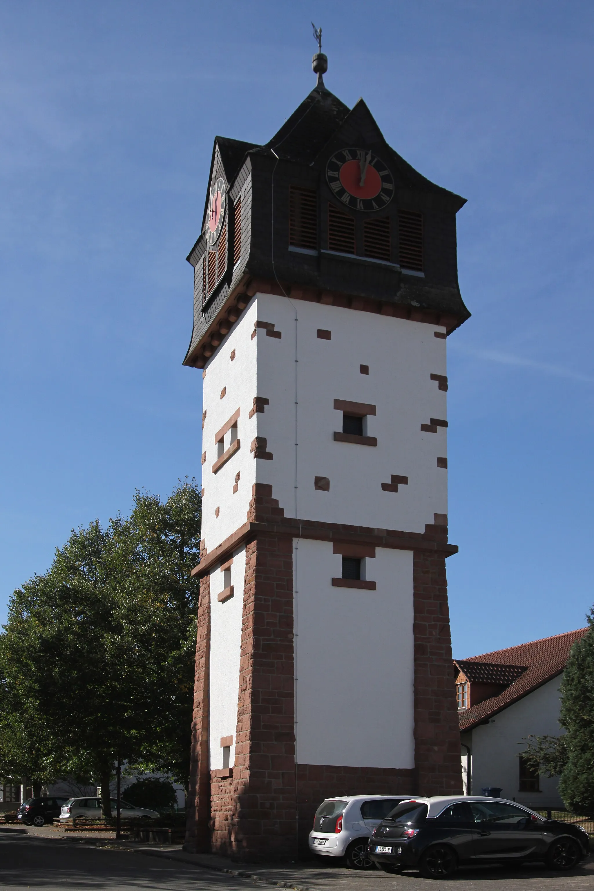 Photo showing: Gemeindeglockenturm, viergeschossig, 1911