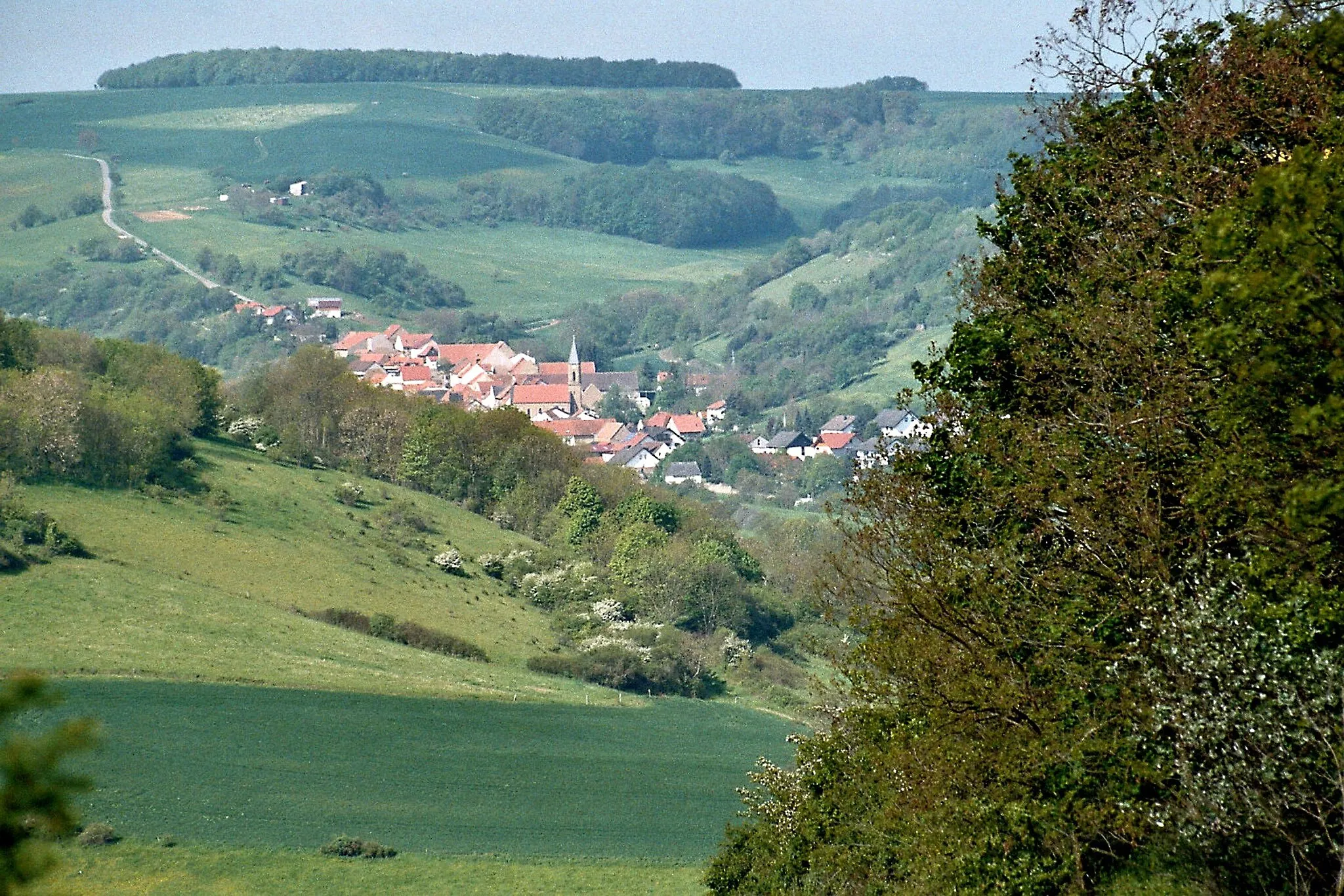 Photo showing: Moschellandsburg, view towards Unkenbach