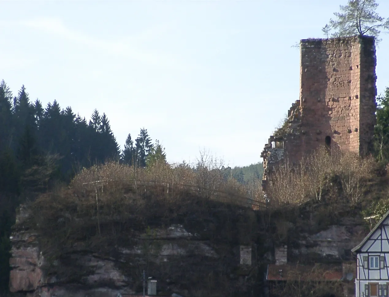 Photo showing: Ruine der Burg Elmstein