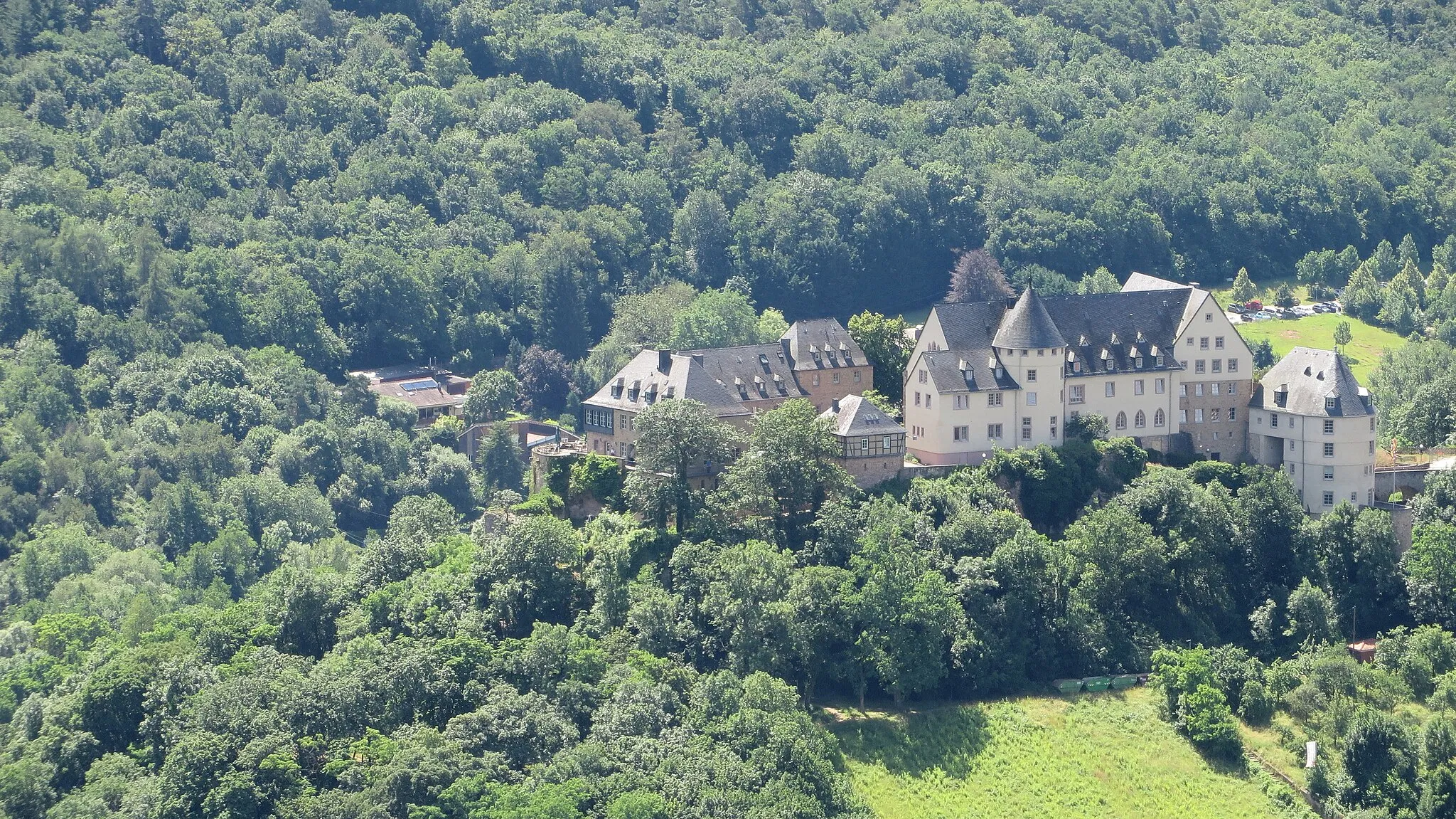 Photo showing: Ebernburg Castle - North view from Rotenfels