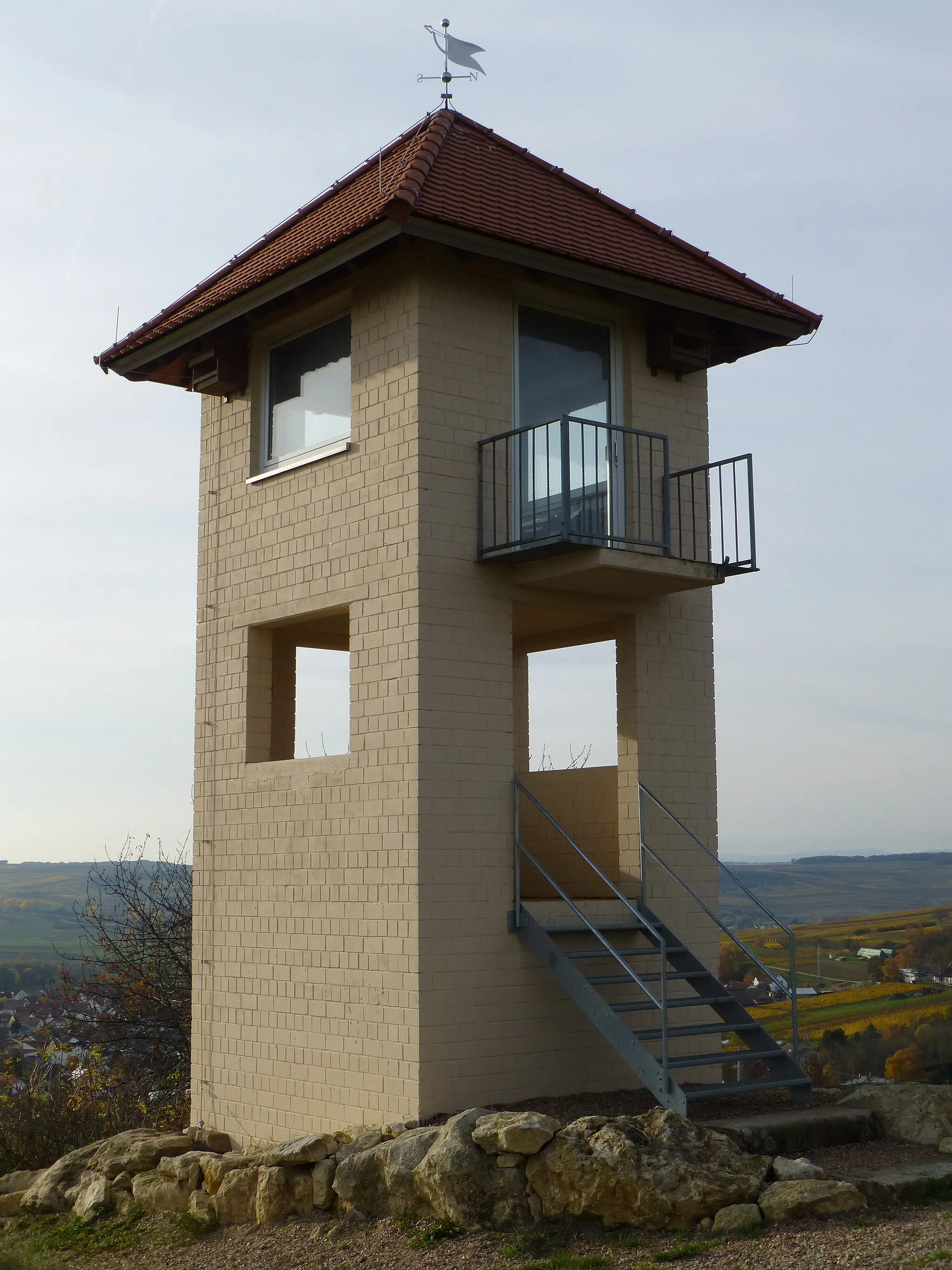 Photo showing: Der Hiebergturm bei Elsheim