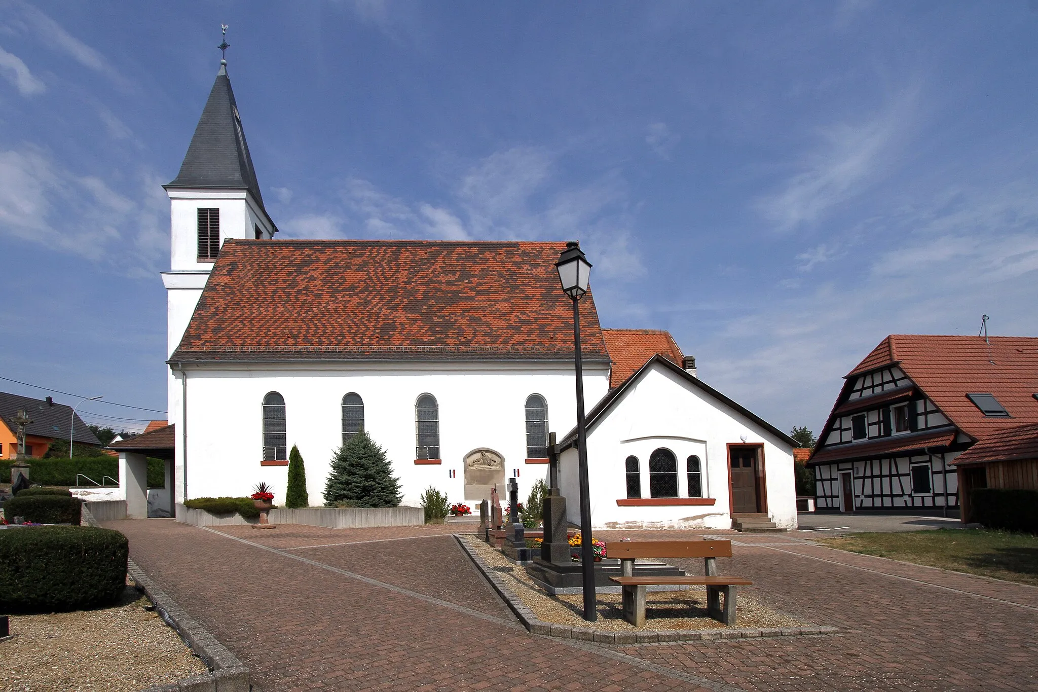 Photo showing: Church of St. Ludwig in Eberbach-Seltz.