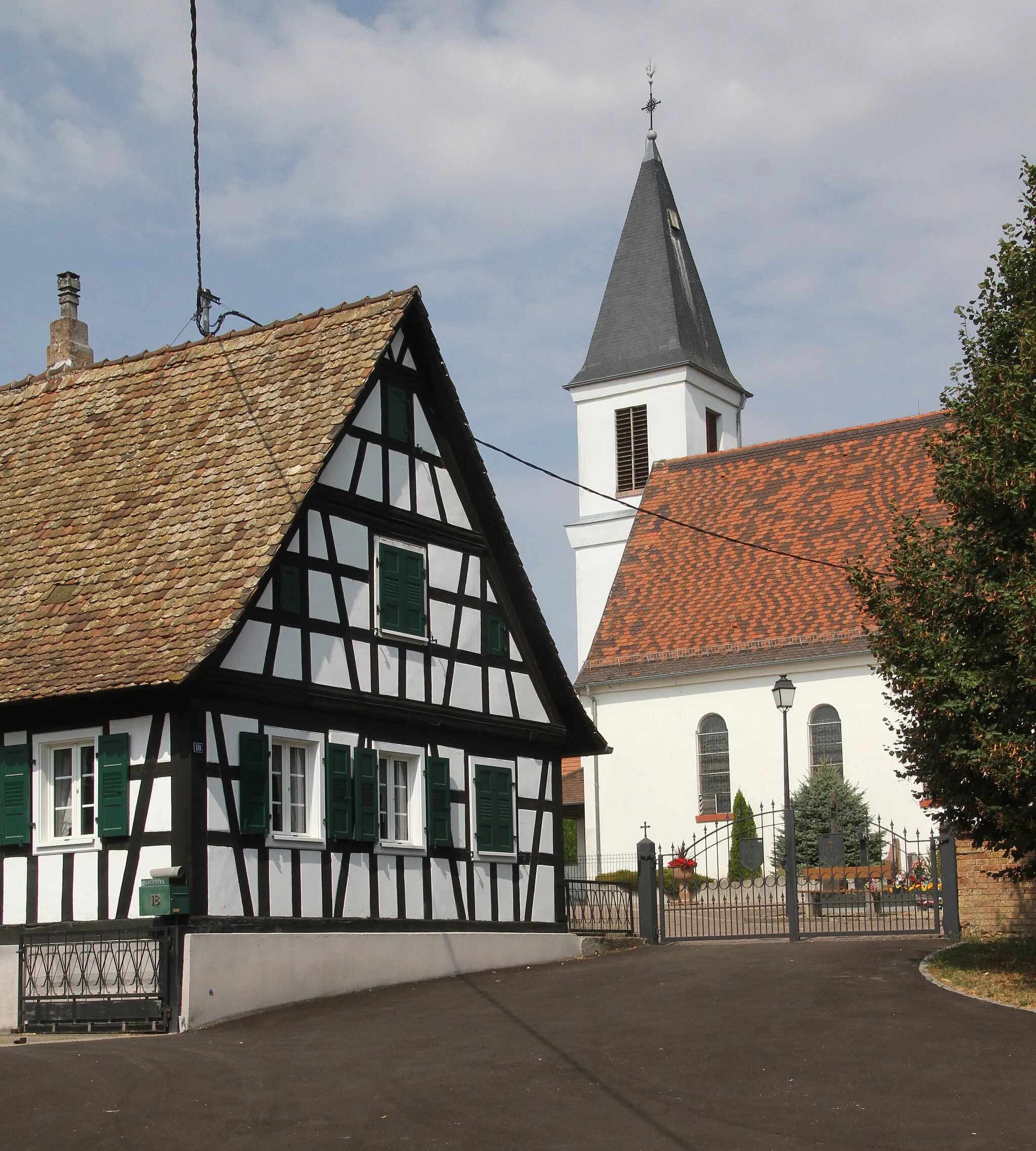 Photo showing: Church of St. Ludwig in Eberbach-Seltz.