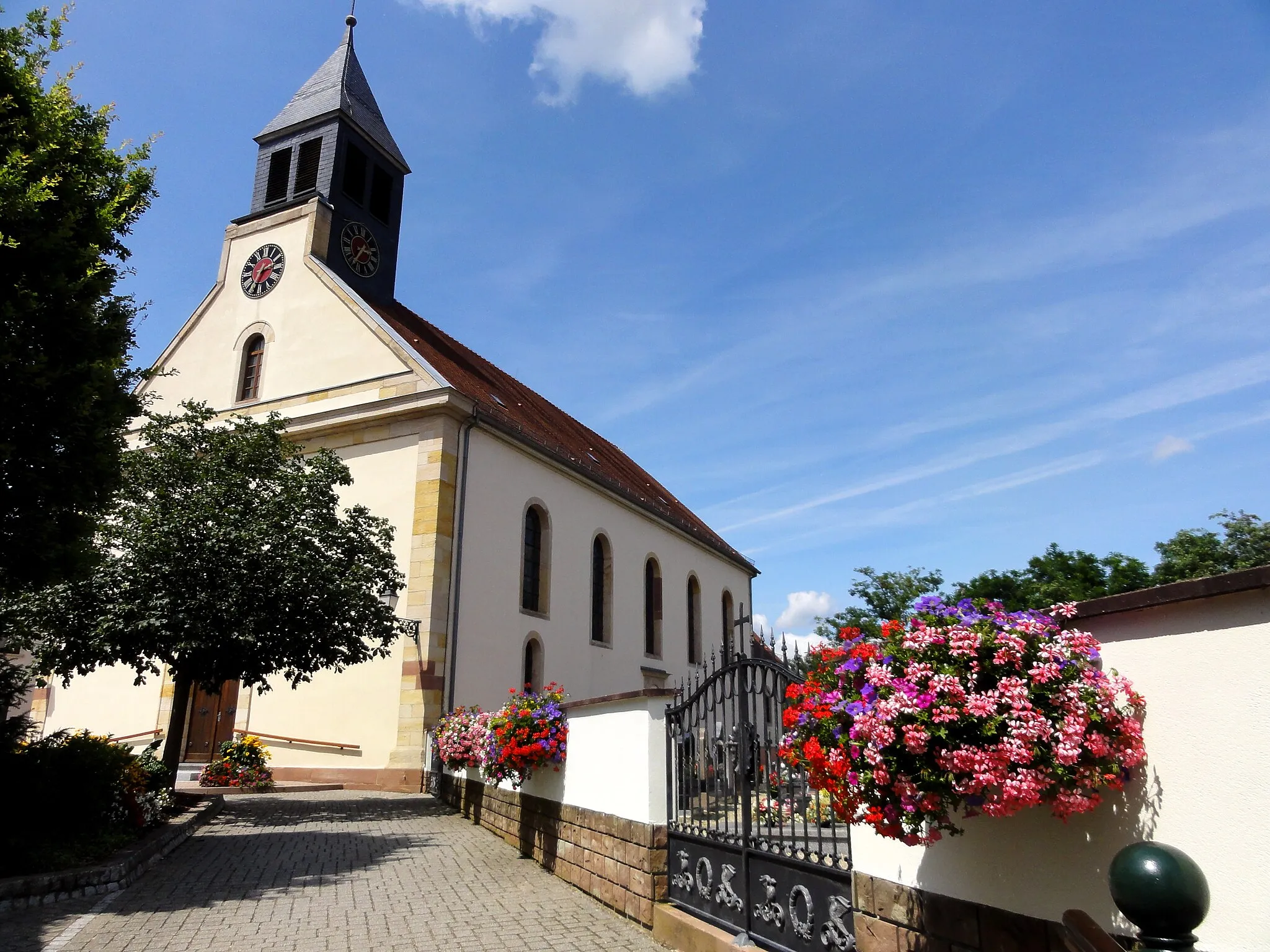 Photo showing: Alsace, Bas-Rhin, Église Saint-Pantaléon de Munchhausen (IA67007388).