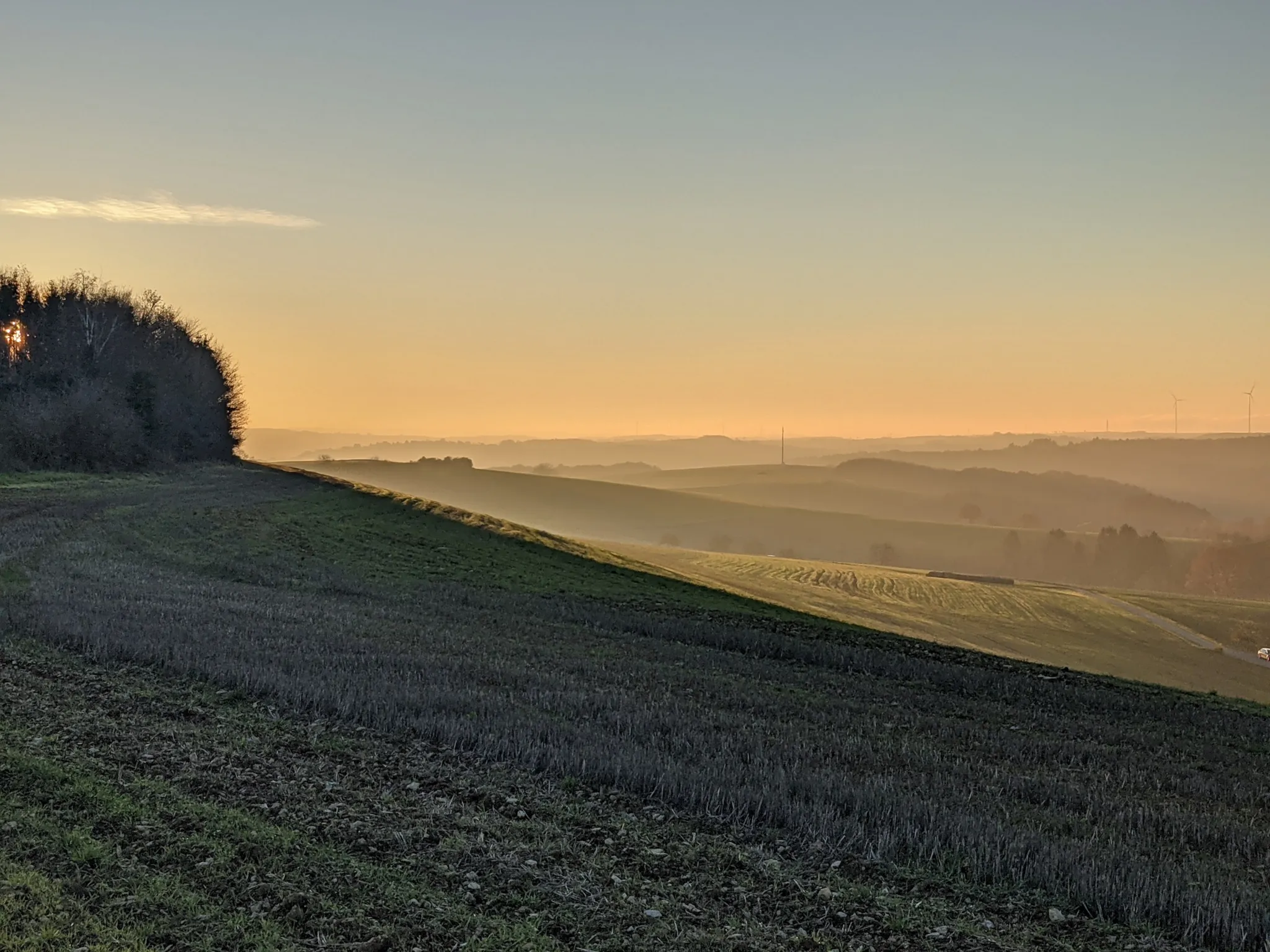 Photo showing: Blick von der Battweiler Höhe in Richtung Zweibrücken