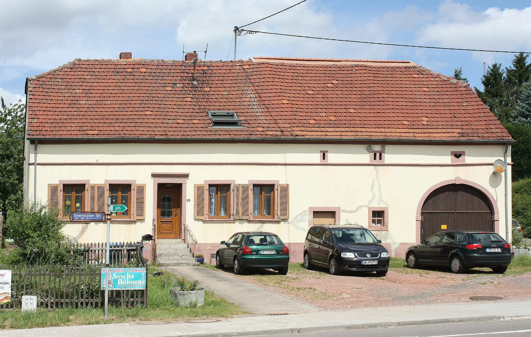 Photo showing: Niedersalbach, house 142 Saarlouiser Straße