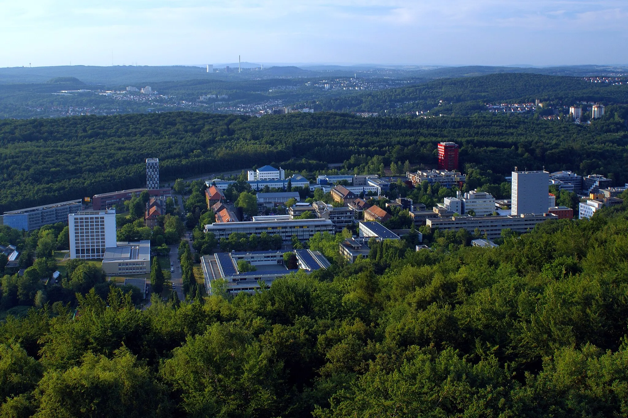 Photo showing: vom Schwarzenbergturm aus fotographiert