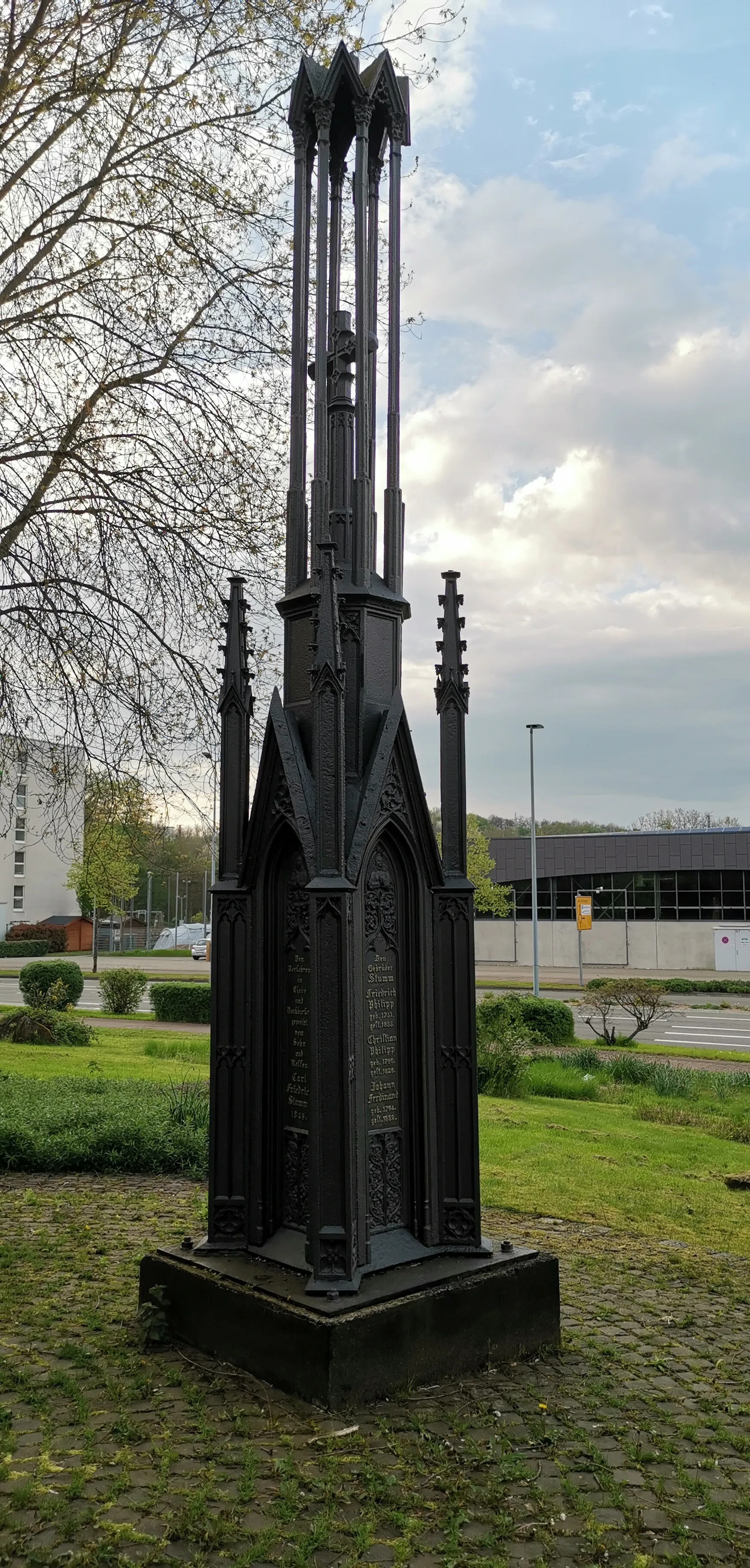 Photo showing: Eisenstele gesetzt vom Unternehmen Stumm in Neunkirchen (Saar)