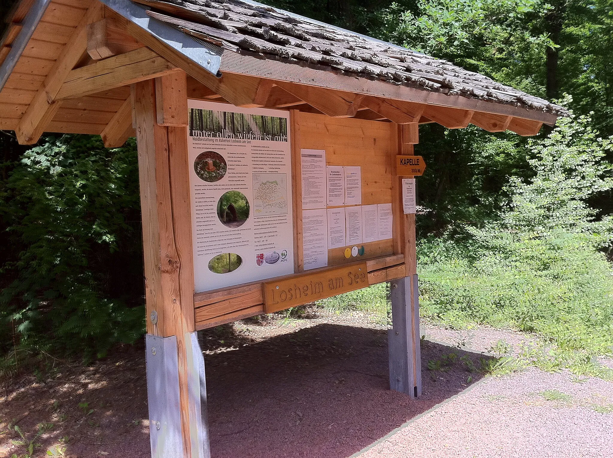 Photo showing: Infotafel zum Ruheforst bei Britten, Losheim am See im Saarland