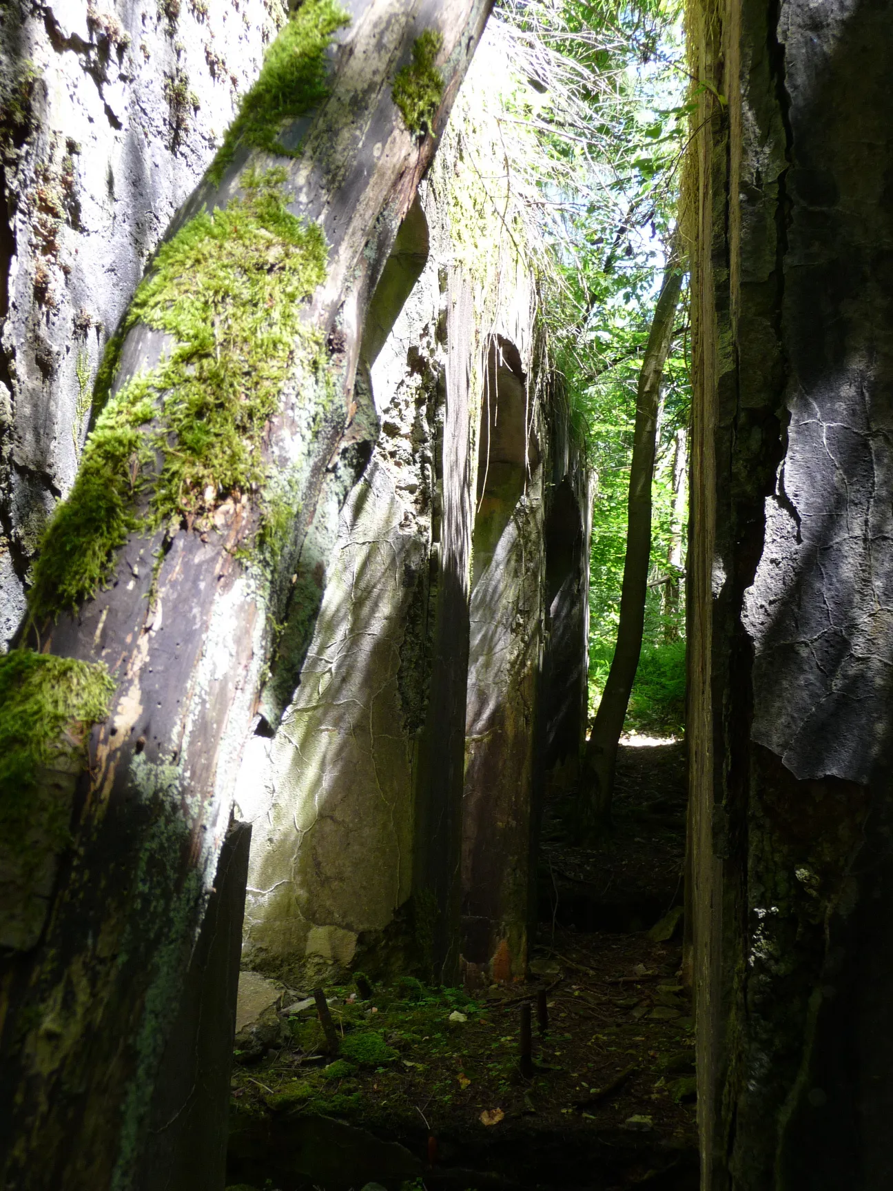 Photo showing: Ruine des Fördermaschinenhauses Wilhelmineschacht