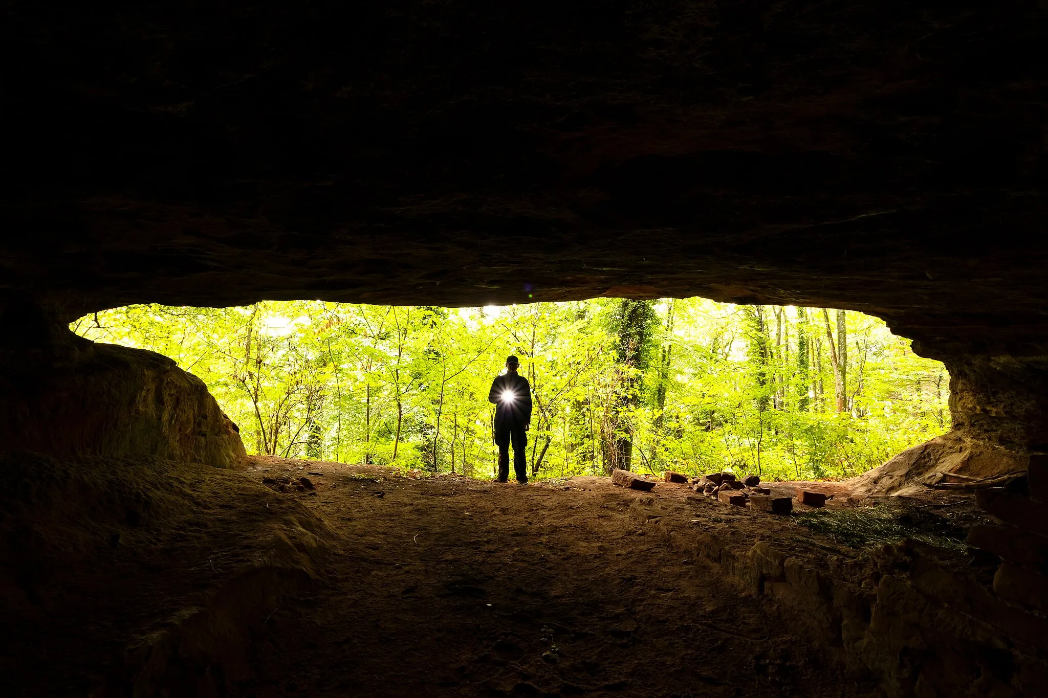 Photo showing: Die Kieselhöhle auf dem Kieselberg bei Merzig