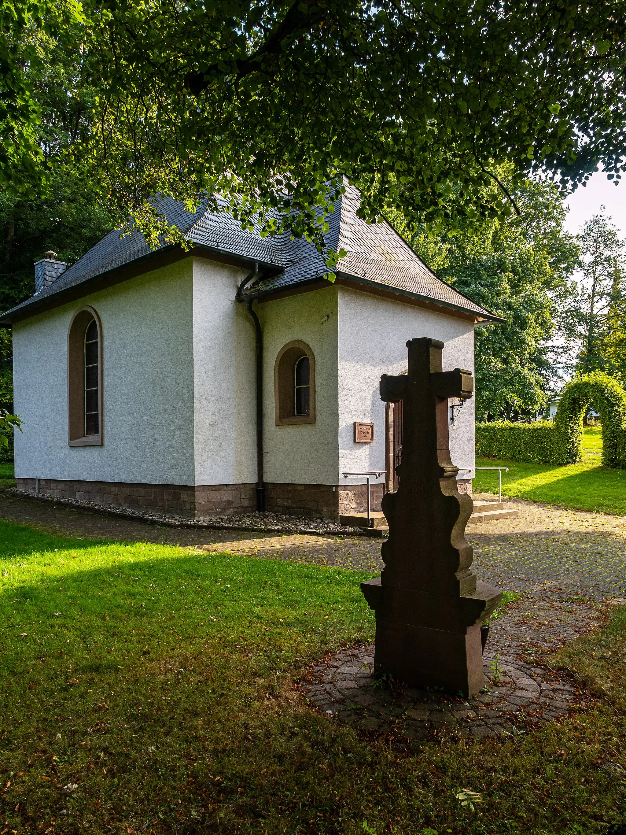 Photo showing: Kath. Johanneskapelle in Rheinstraße