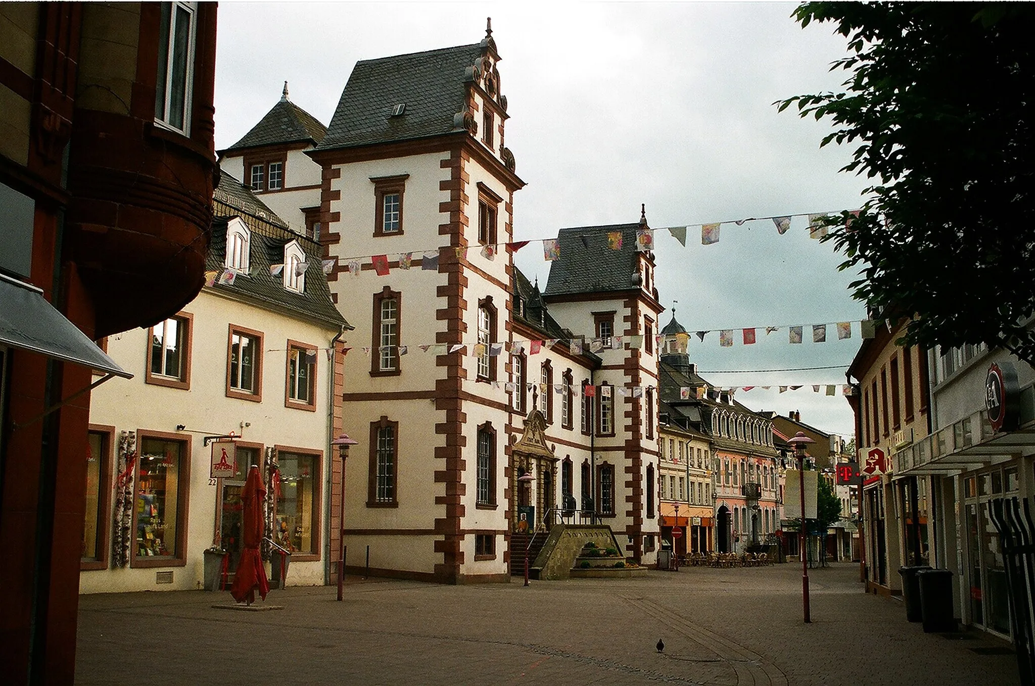 Photo showing: Merzig, the old town hall and the Poststraße