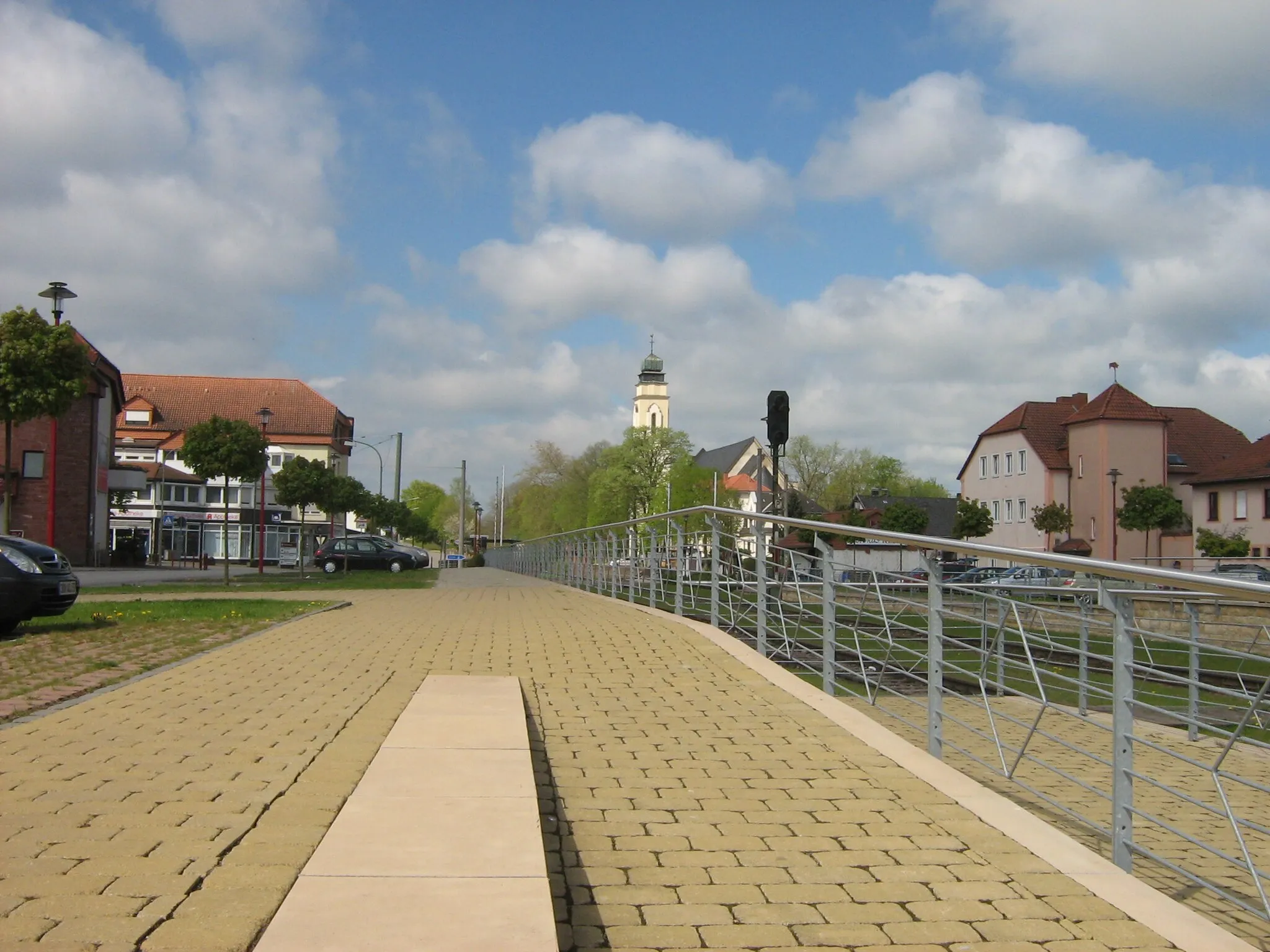 Photo showing: Alter Bahnhof Überherrn, Blick nach Westen