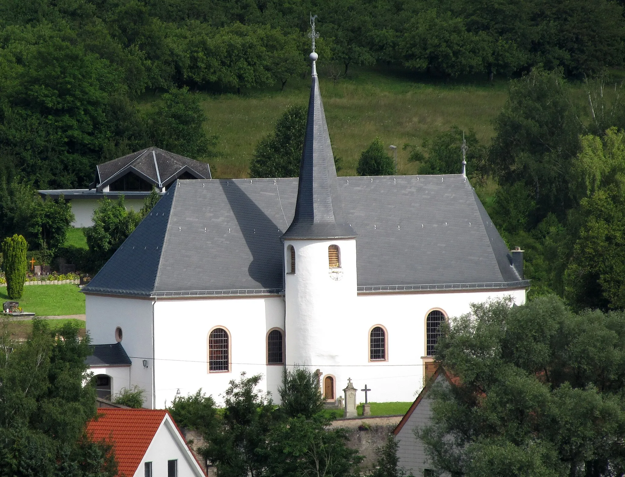 Photo showing: Kath. Pfarrkirche St. Margaretha in Bebelsheim, Gemeinde Mandelbachtal, Saarland