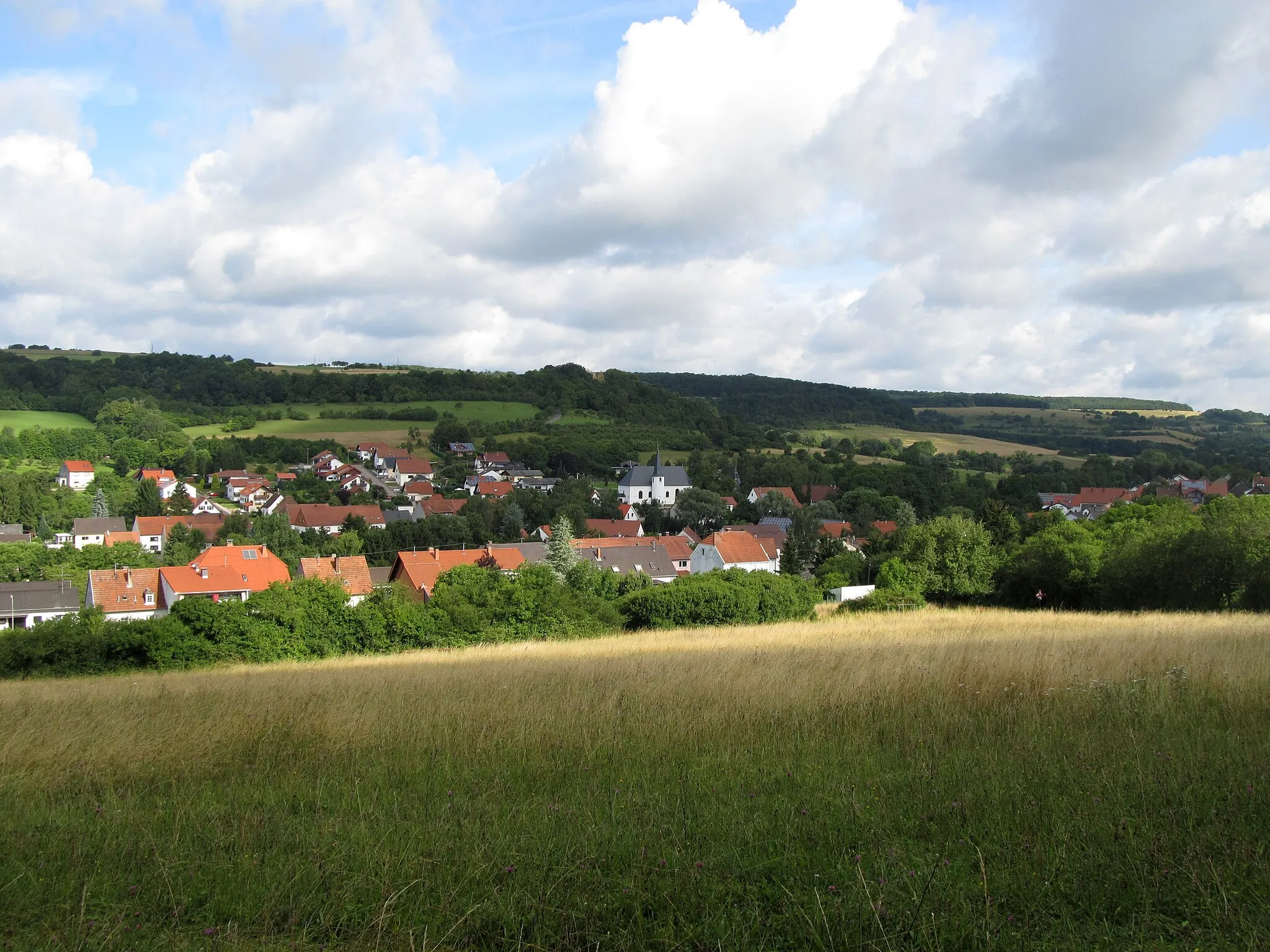 Photo showing: Blick auf Bebelsheim, Gemeinde Mandelbachtal, Saarland