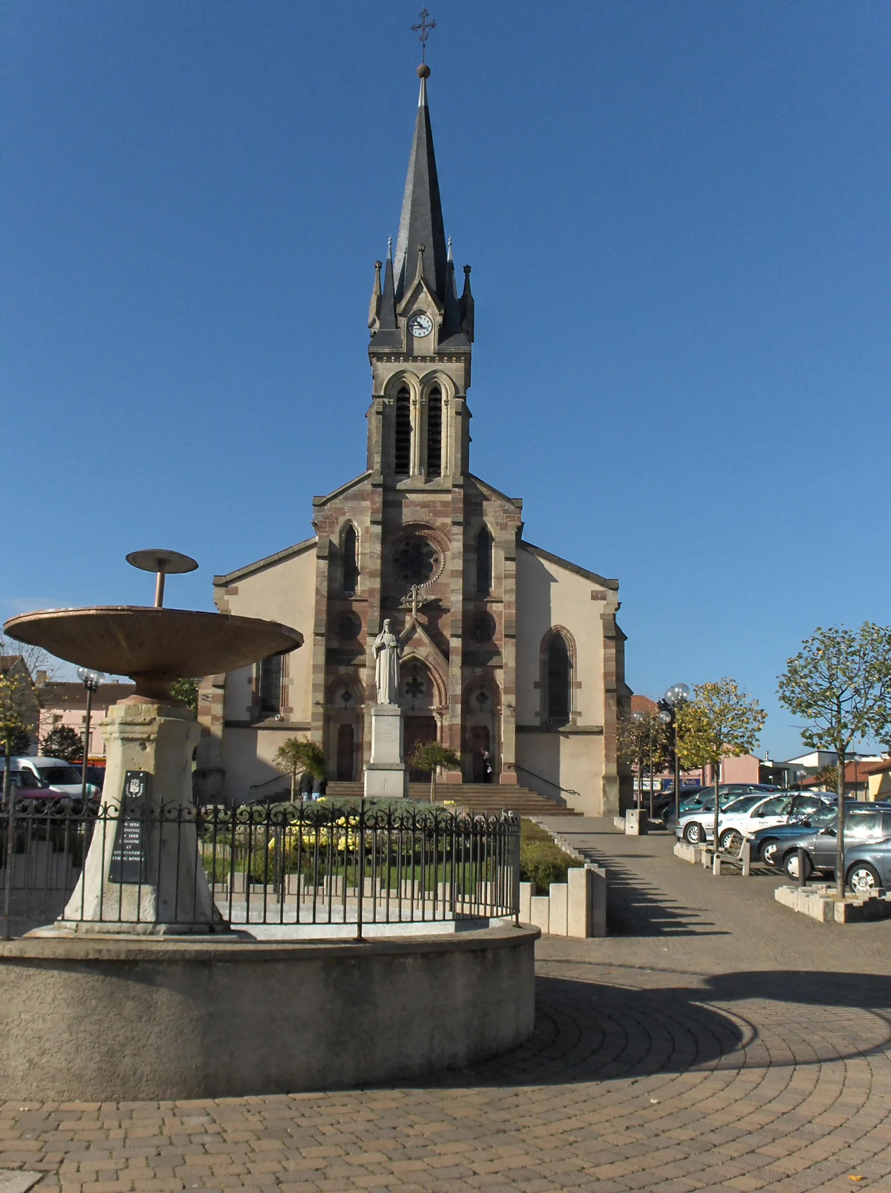 Photo showing: Photograph of the place Saint Martha where is the Church of Saint Francis of Stiring-Wendel