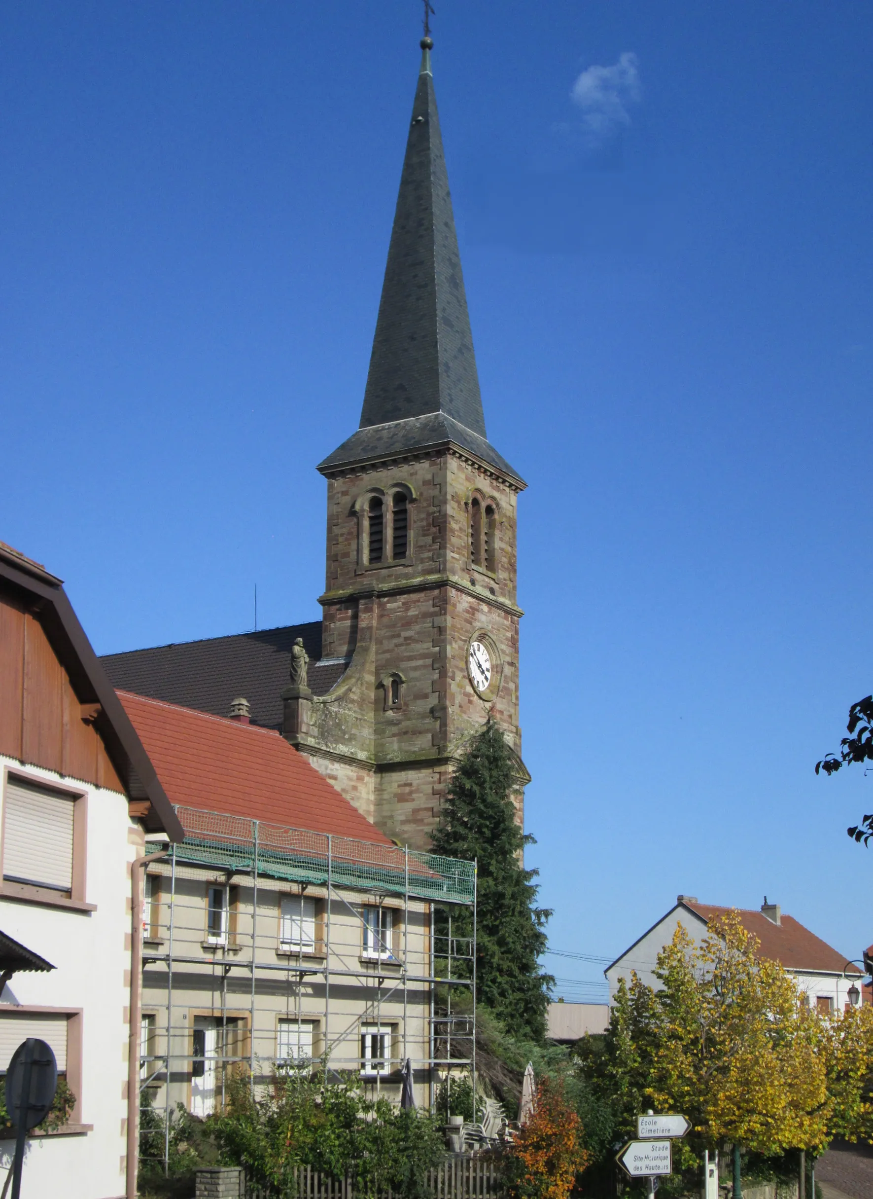 Photo showing: Kirche Saint-Laurent in Spicheren, erbaut 1830