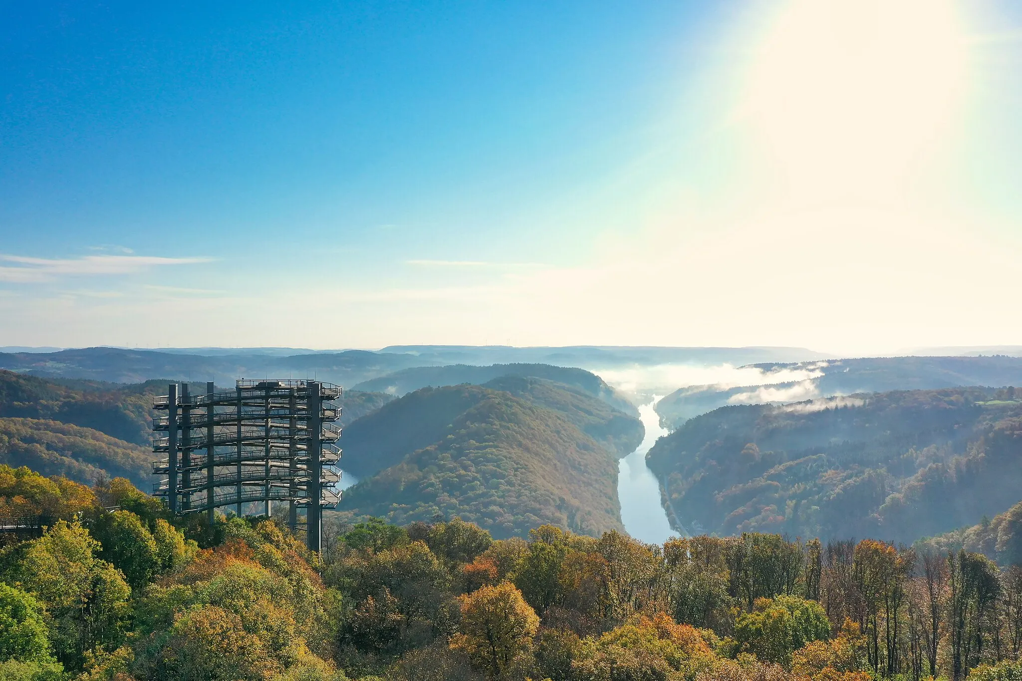 Photo showing: Aussichtsturm Baumwipfelpfad Saarschleife bei Orscholz.