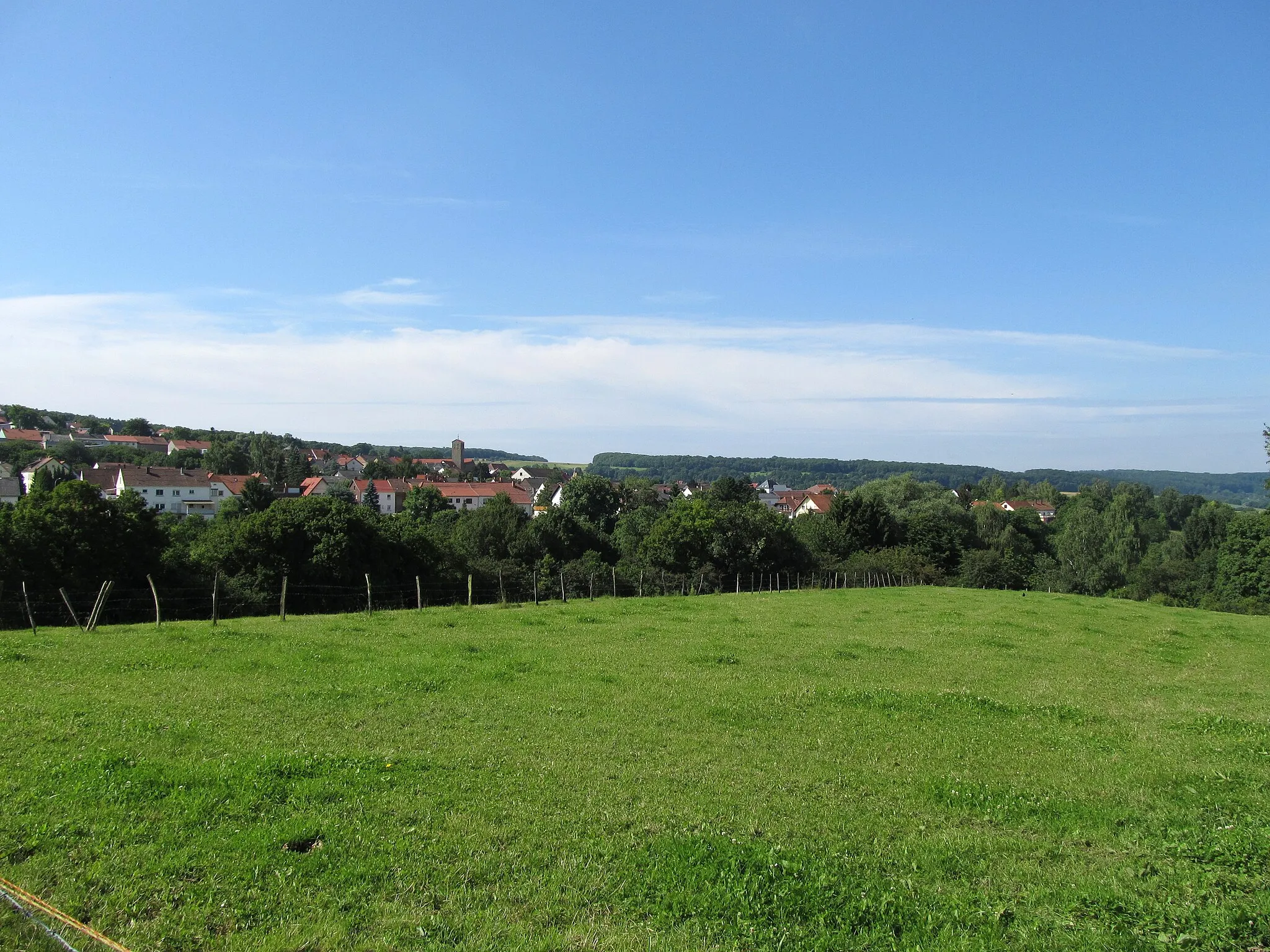 Photo showing: Blick auf Ormesheim, Mandelbachtal, Saarland