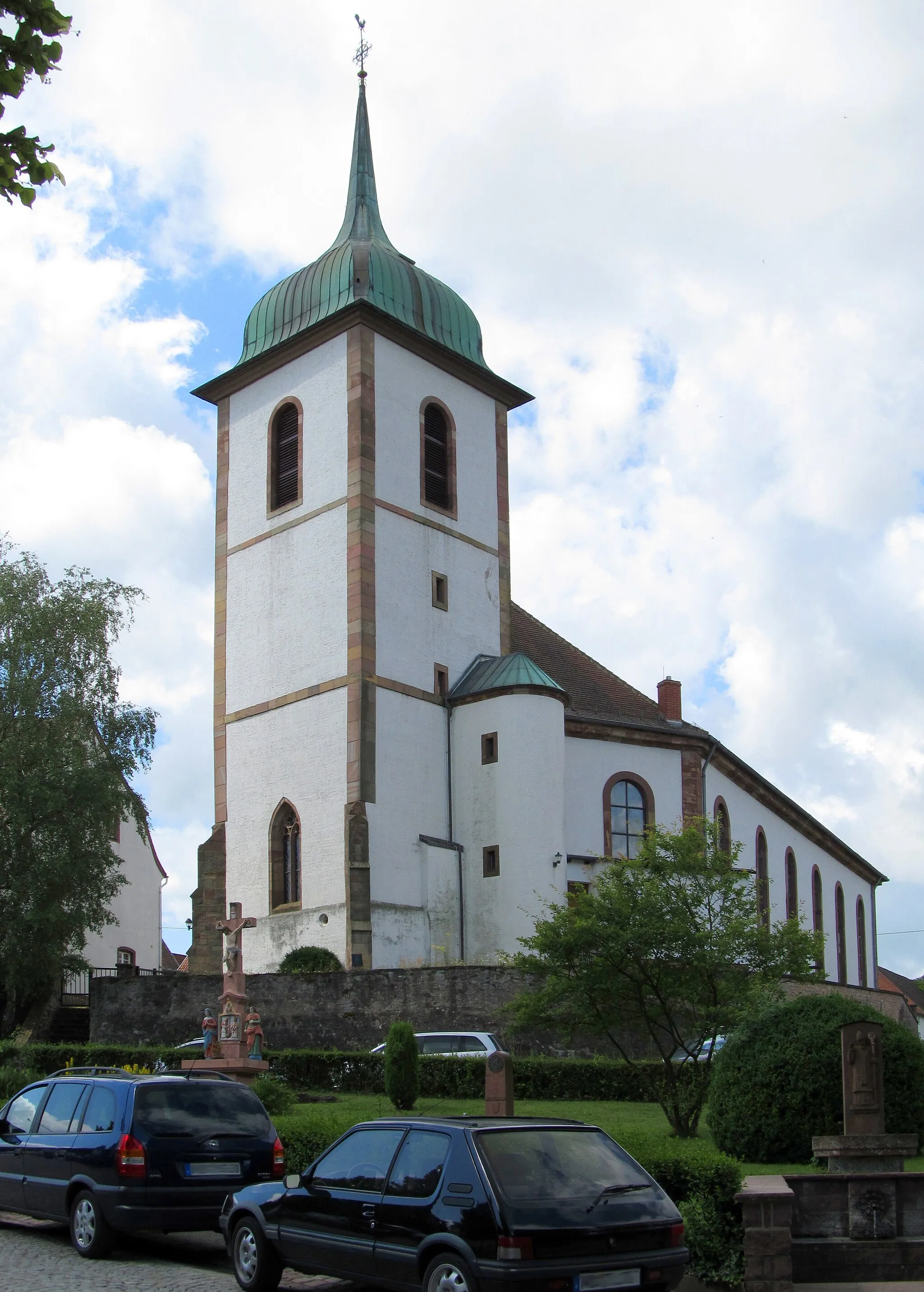 Photo showing: Die katholische Pfarrkirche St. Martin in Medelsheim, Saarland