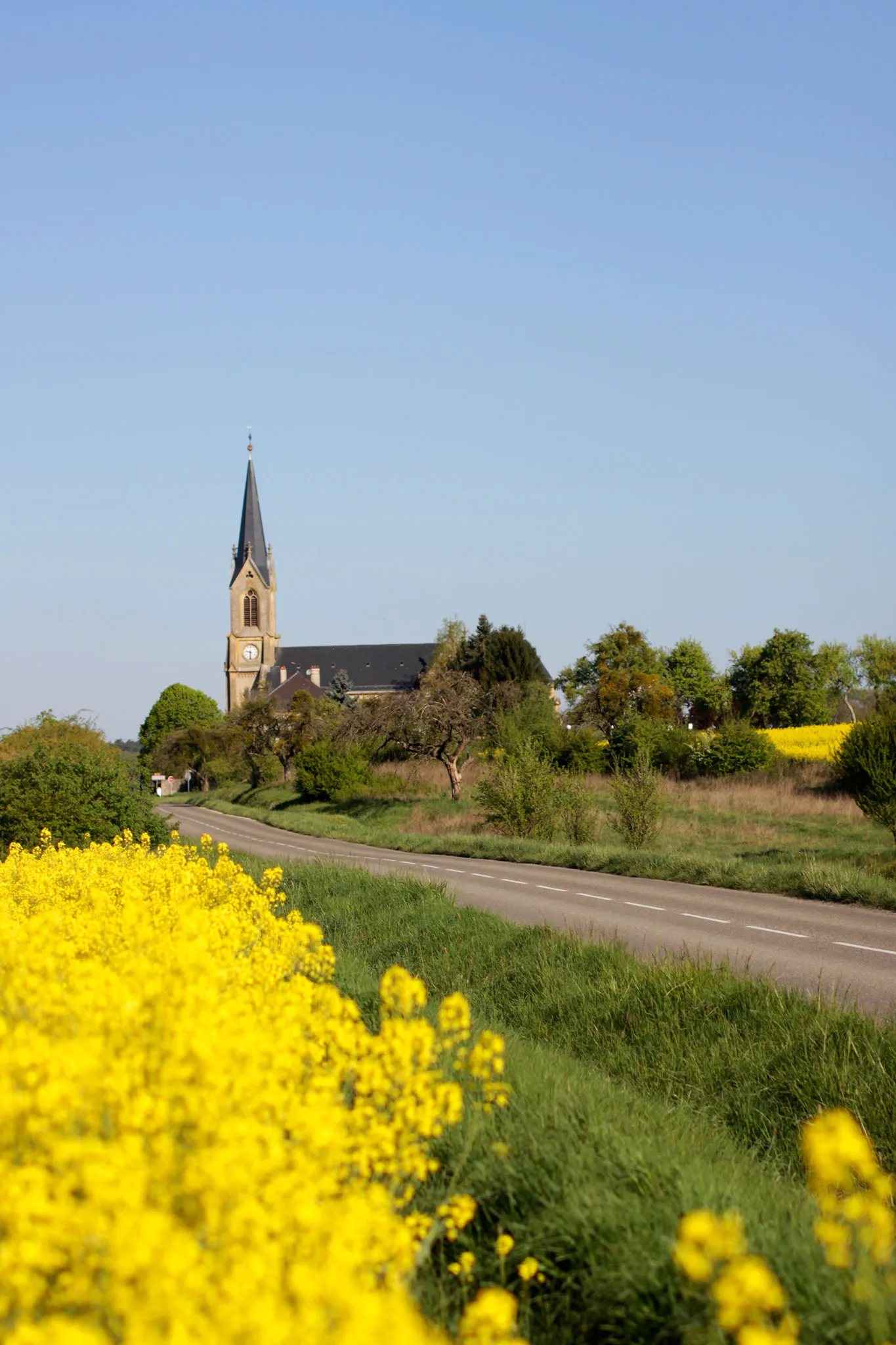 Photo showing: D956, Halstroff, Moselle, France