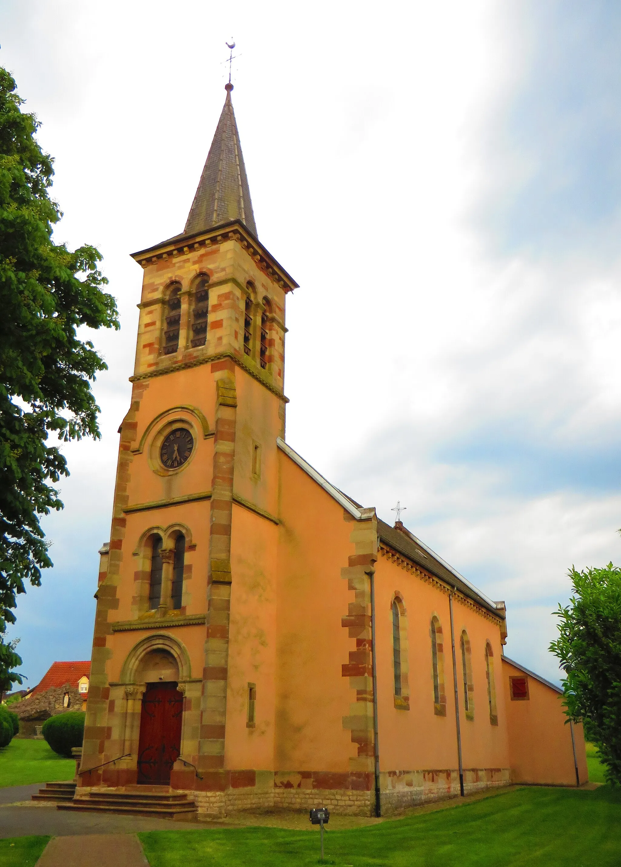 Photo showing: Grundviller Église Sainte-Anne