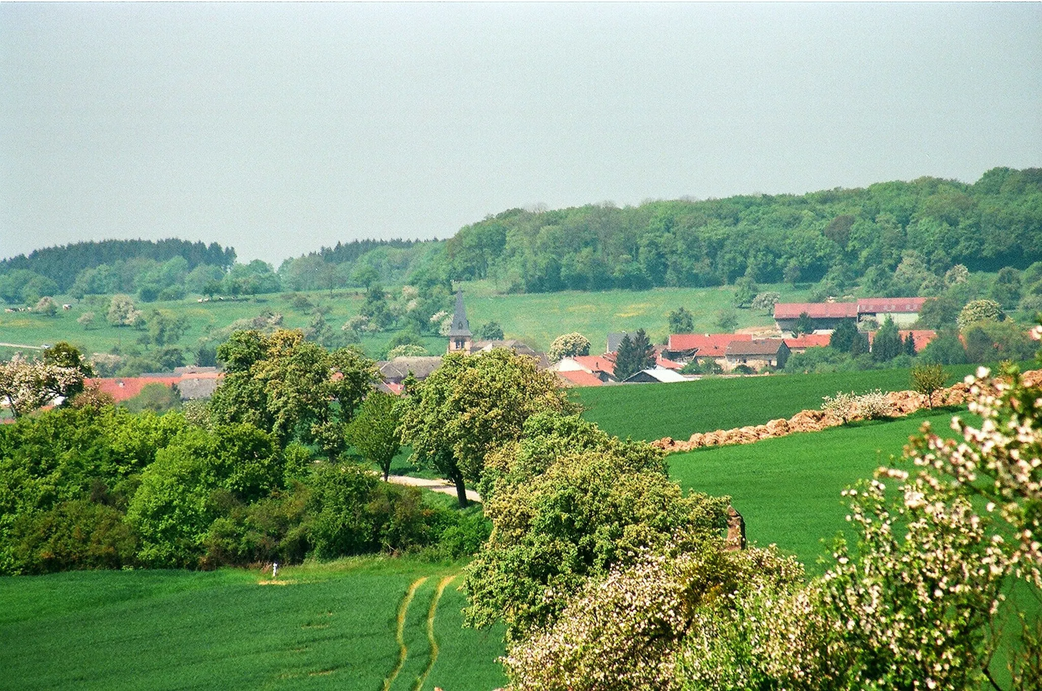 Photo showing: Launstroff, view to the village