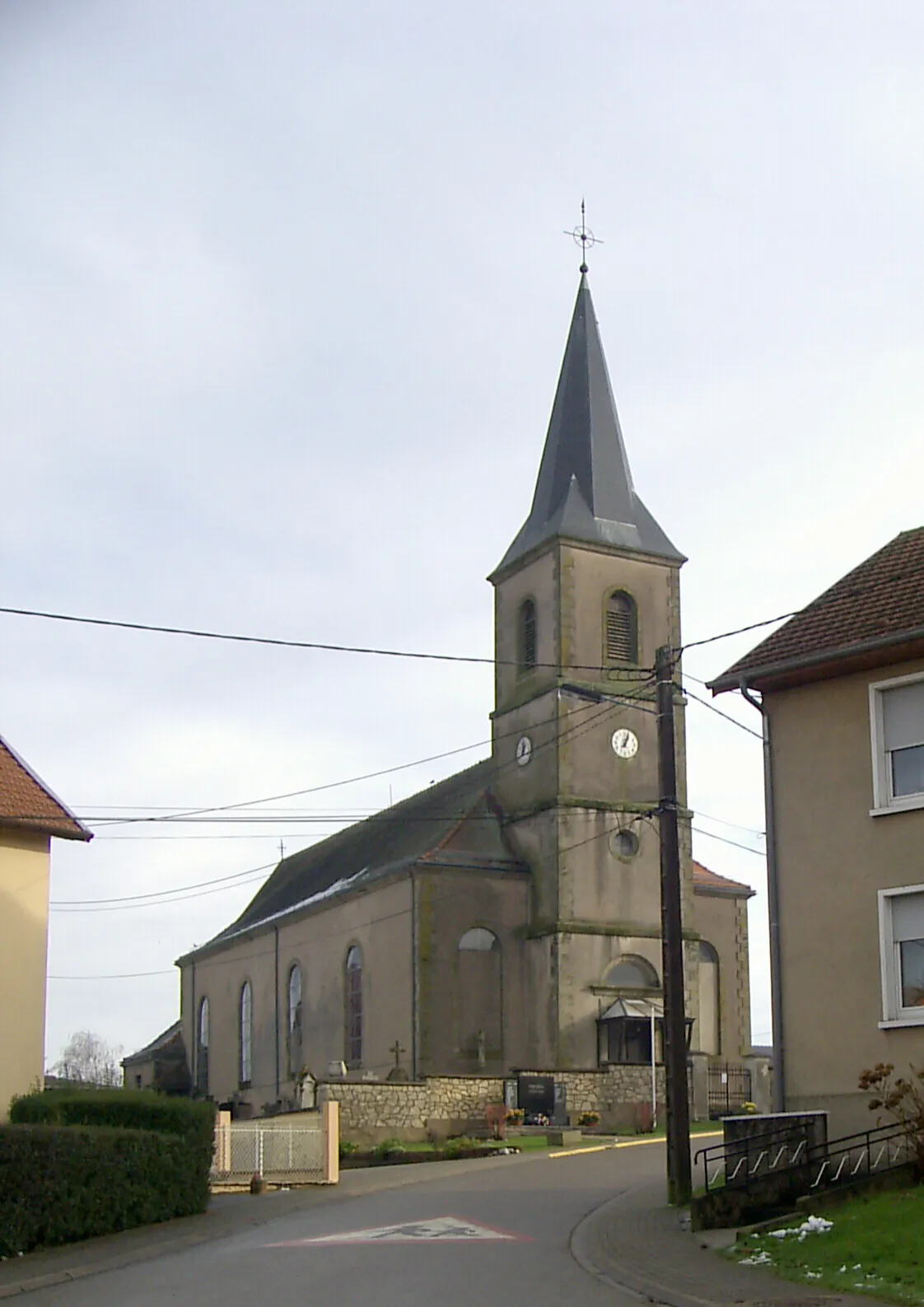 Photo showing: L'église Saint-Jean-Baptiste à Vahl-Ebersing