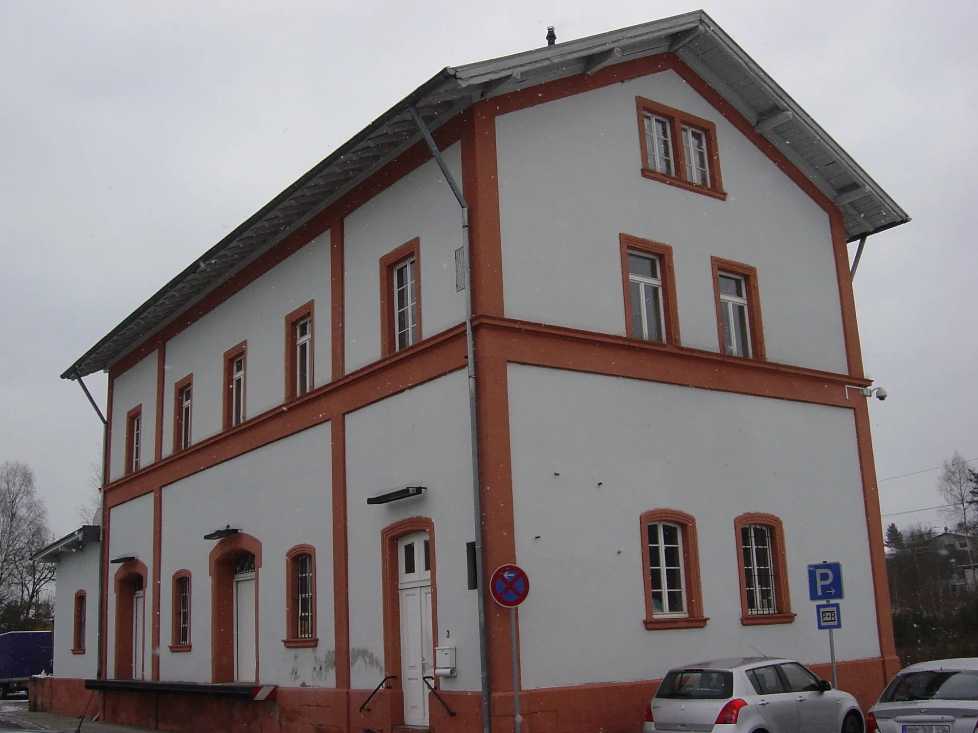 Photo showing: Frachthalle am Bahnhof, Güterstraße 3 in Bexbach