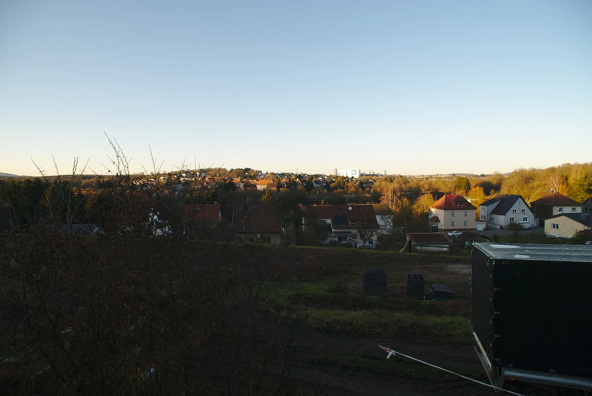 Photo showing: Blick vom nördlichen Hang des Spiemonts auf Sankt Wendel.