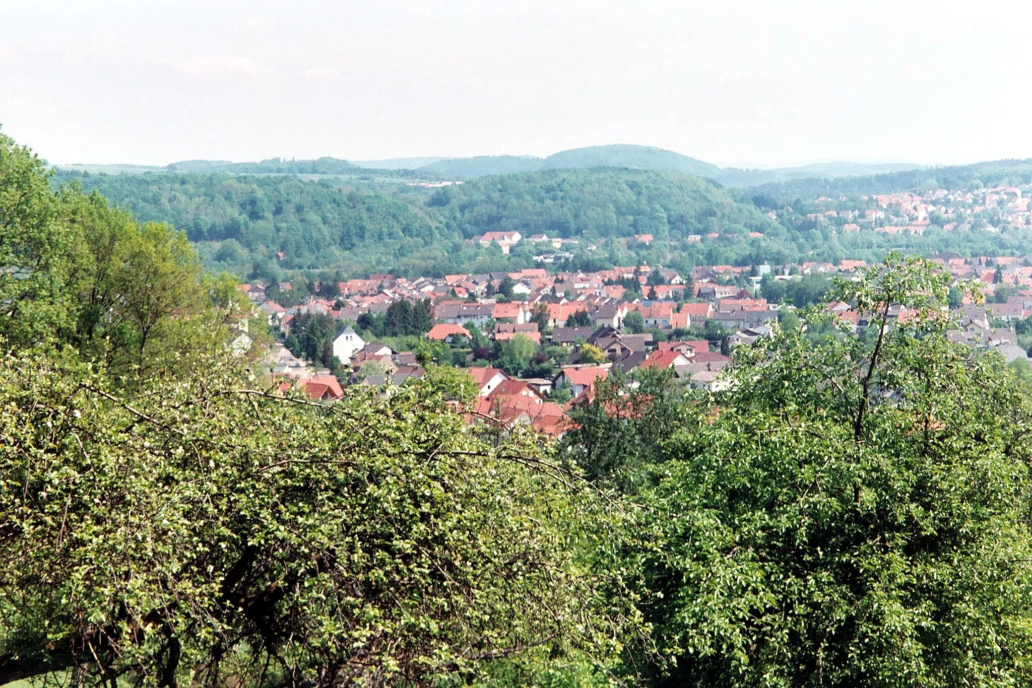 Photo showing: Rehlingen (Siersburg Rehlingen), view from the castle to the village