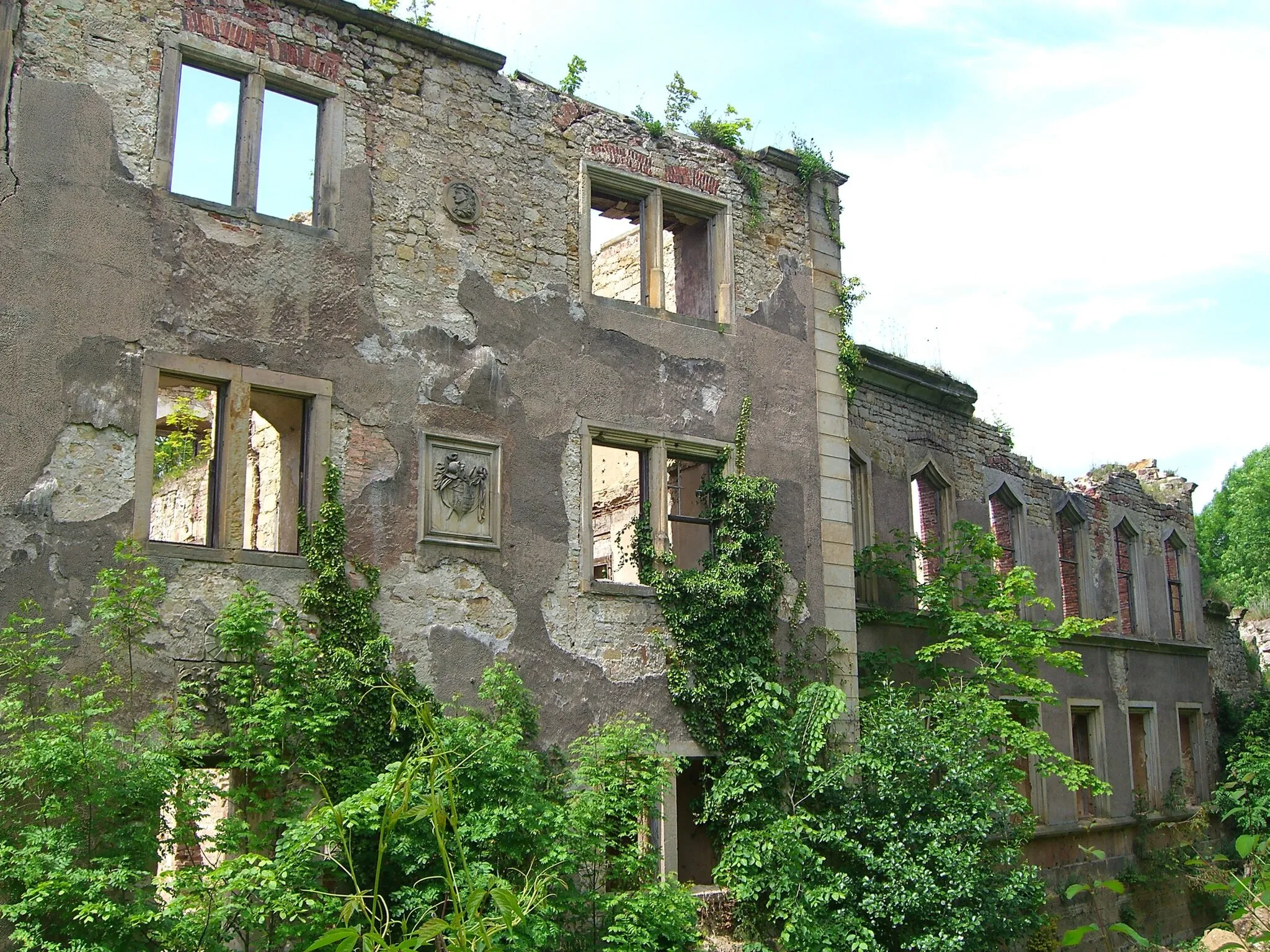 Photo showing: Harbke: Eastern part of the palace ruin.