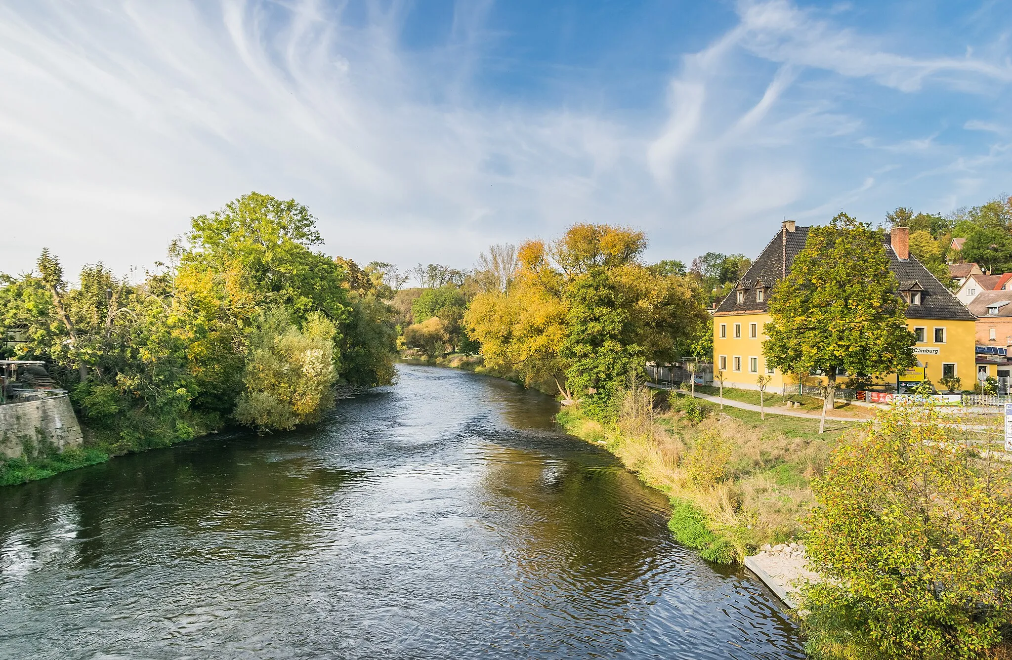 Photo showing: Saale in Dornburg-Camburg, Thuringia, Germany