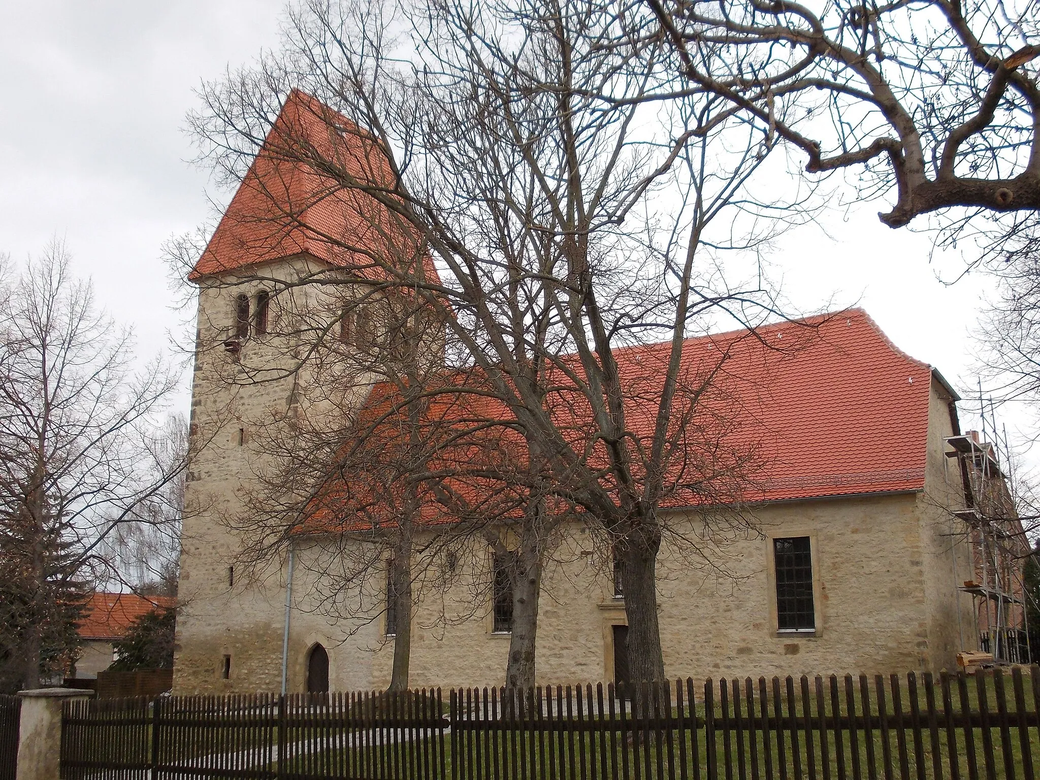 Photo showing: Schladebach church (Leuna, district of Saalekreis, Saxony-Anhalt)