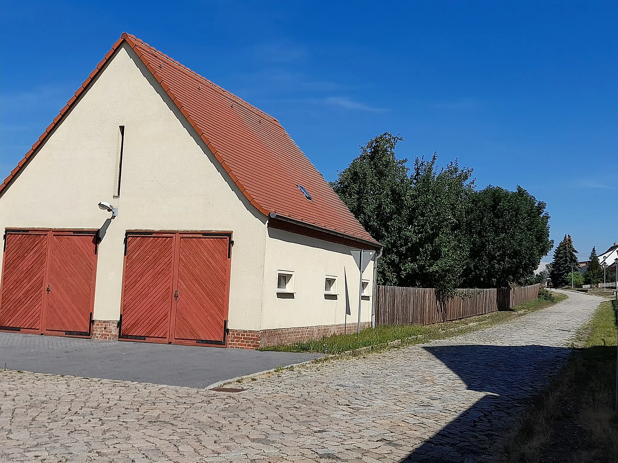 Photo showing: Schladebach, Blick in die Zöschener Straße