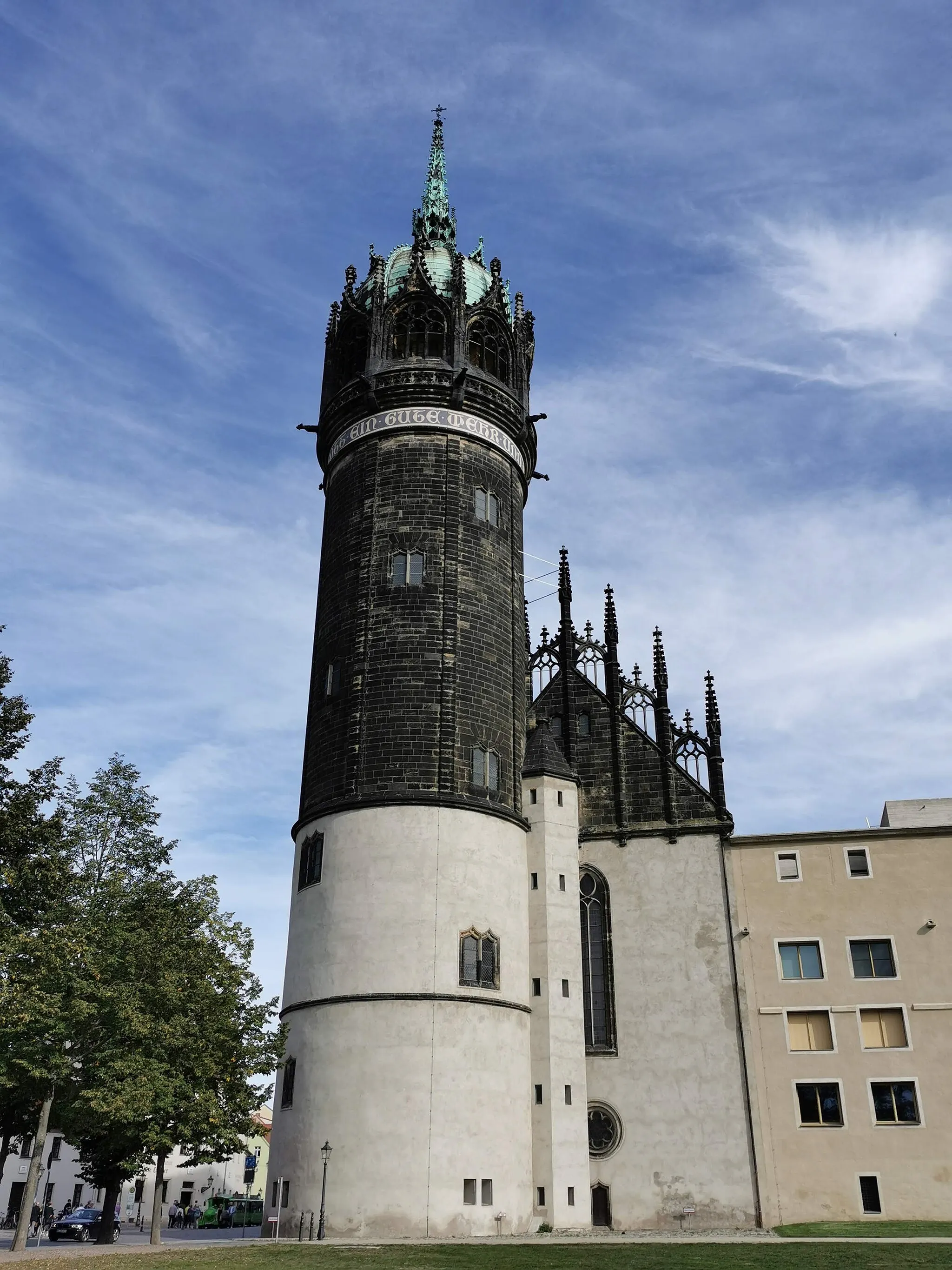 Photo showing: The Schlosskirche in Lutherstadt Wittenberg