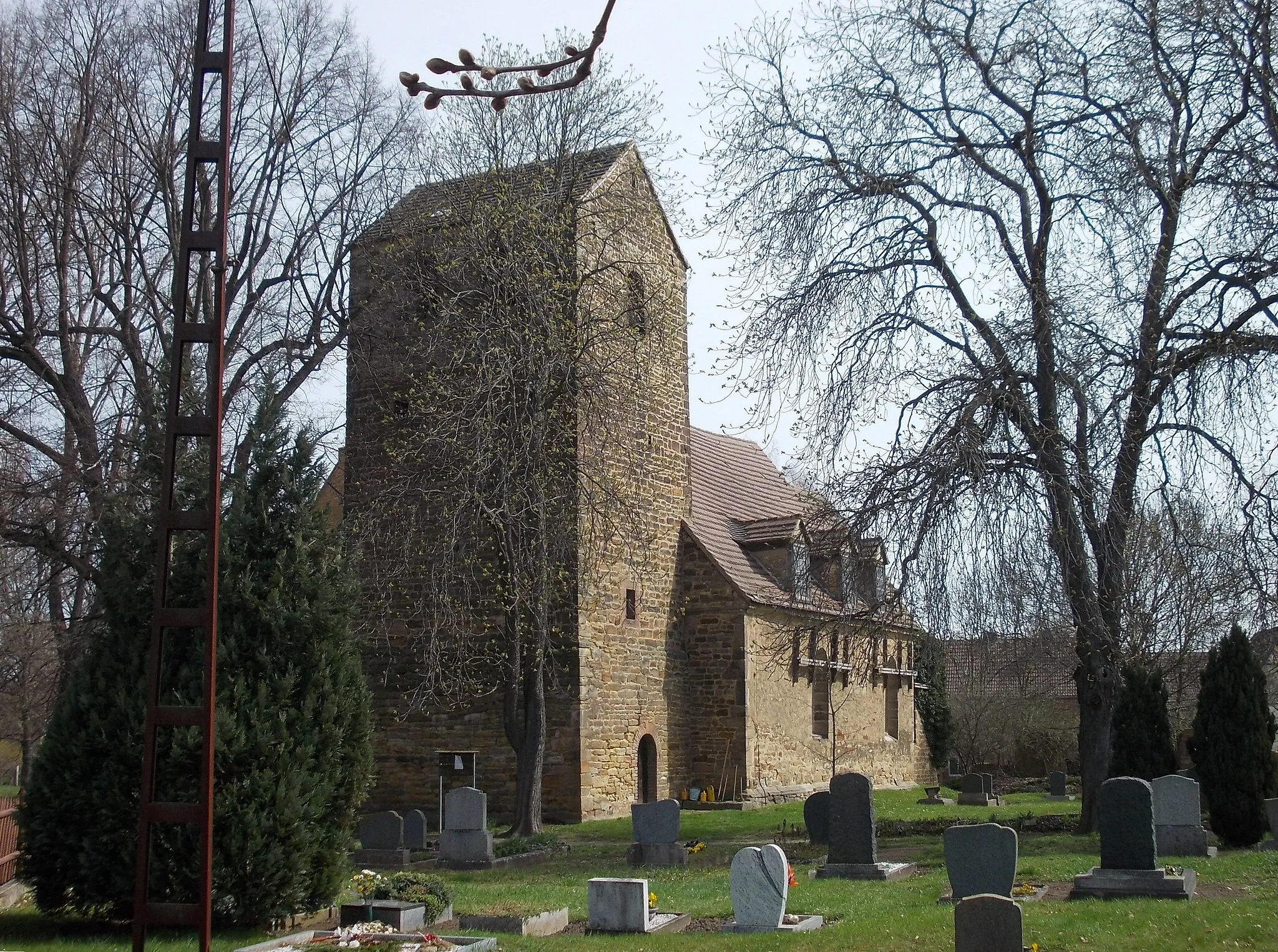 Photo showing: St. Anne's Church in Grossgräfendorf (Bad Lauchstädt, district of Saalekreis, Saxony-Anhalt)