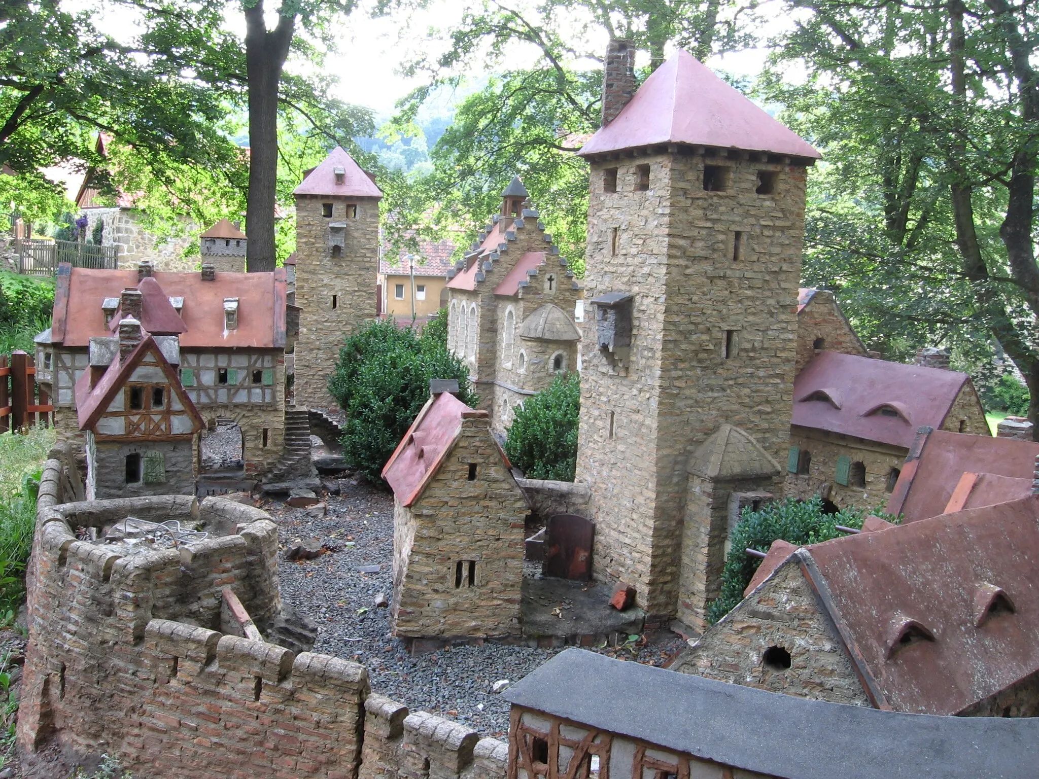 Photo showing: Modell der Burg Lauenburg (Stecklenberg/Harz)