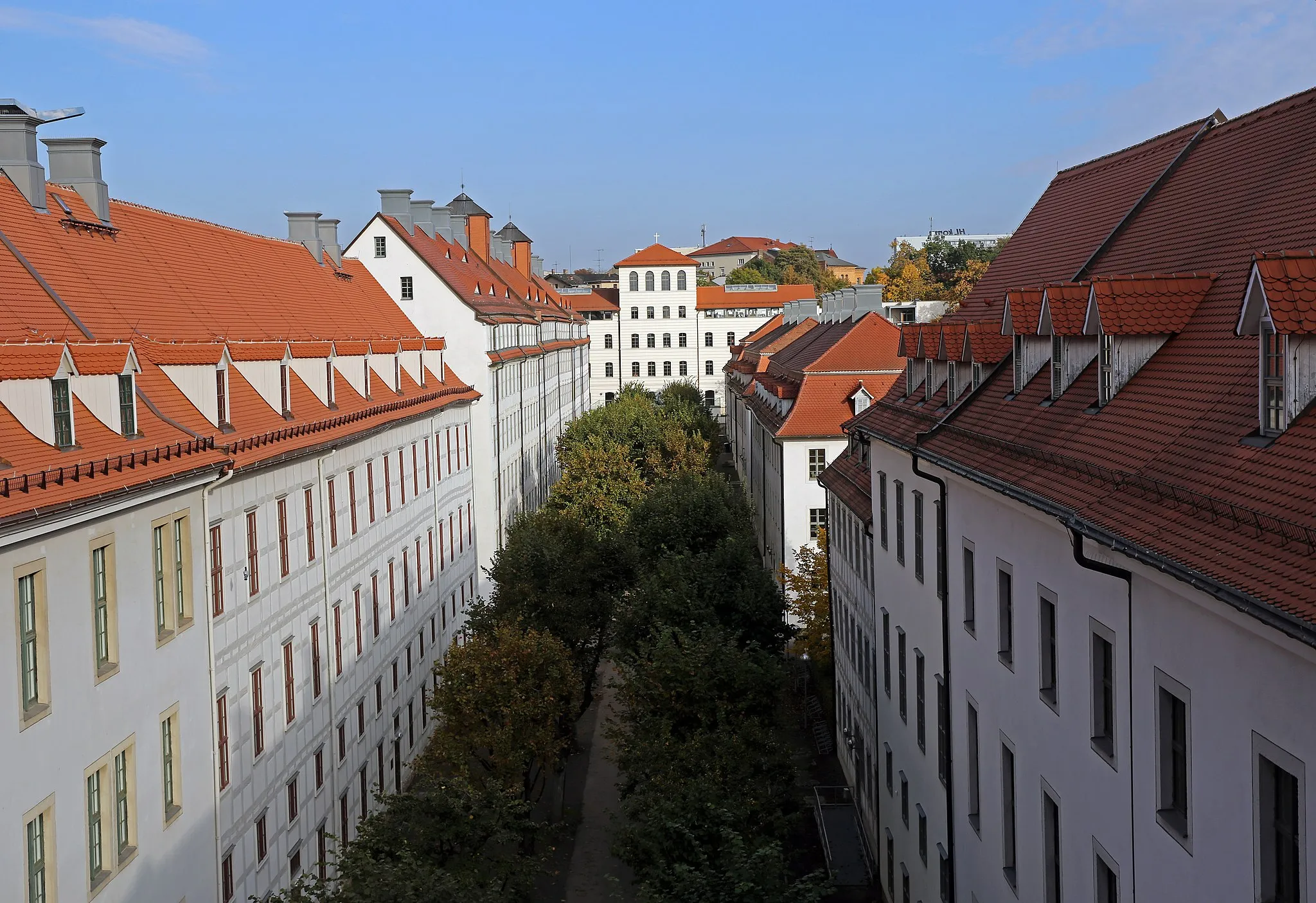 Photo showing: Lindenhof der Franckeschen Stiftungen in Halle/Saale