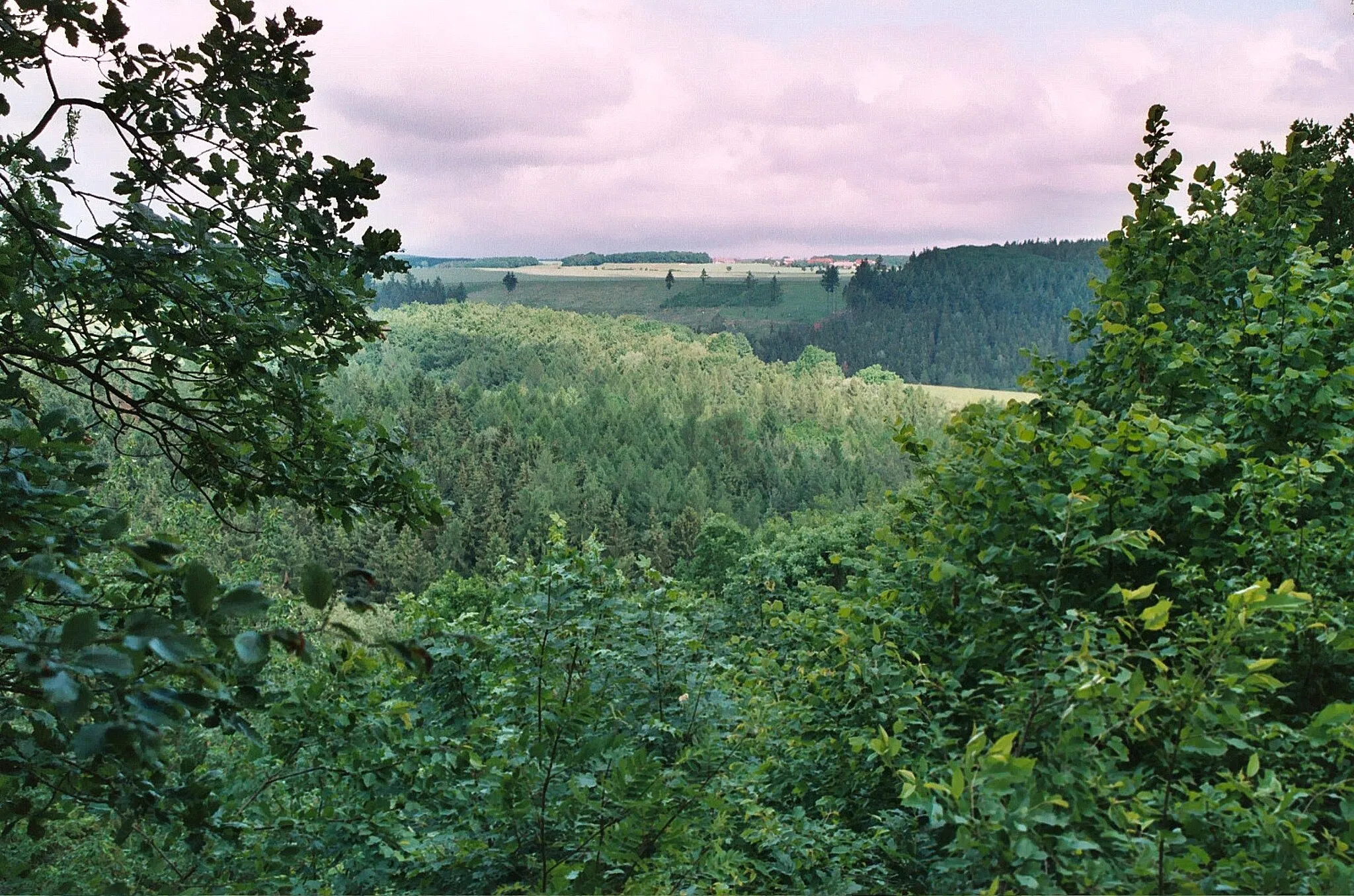 Photo showing: Annarode (Mansfeld), view from the Rossberg to Piskaborn