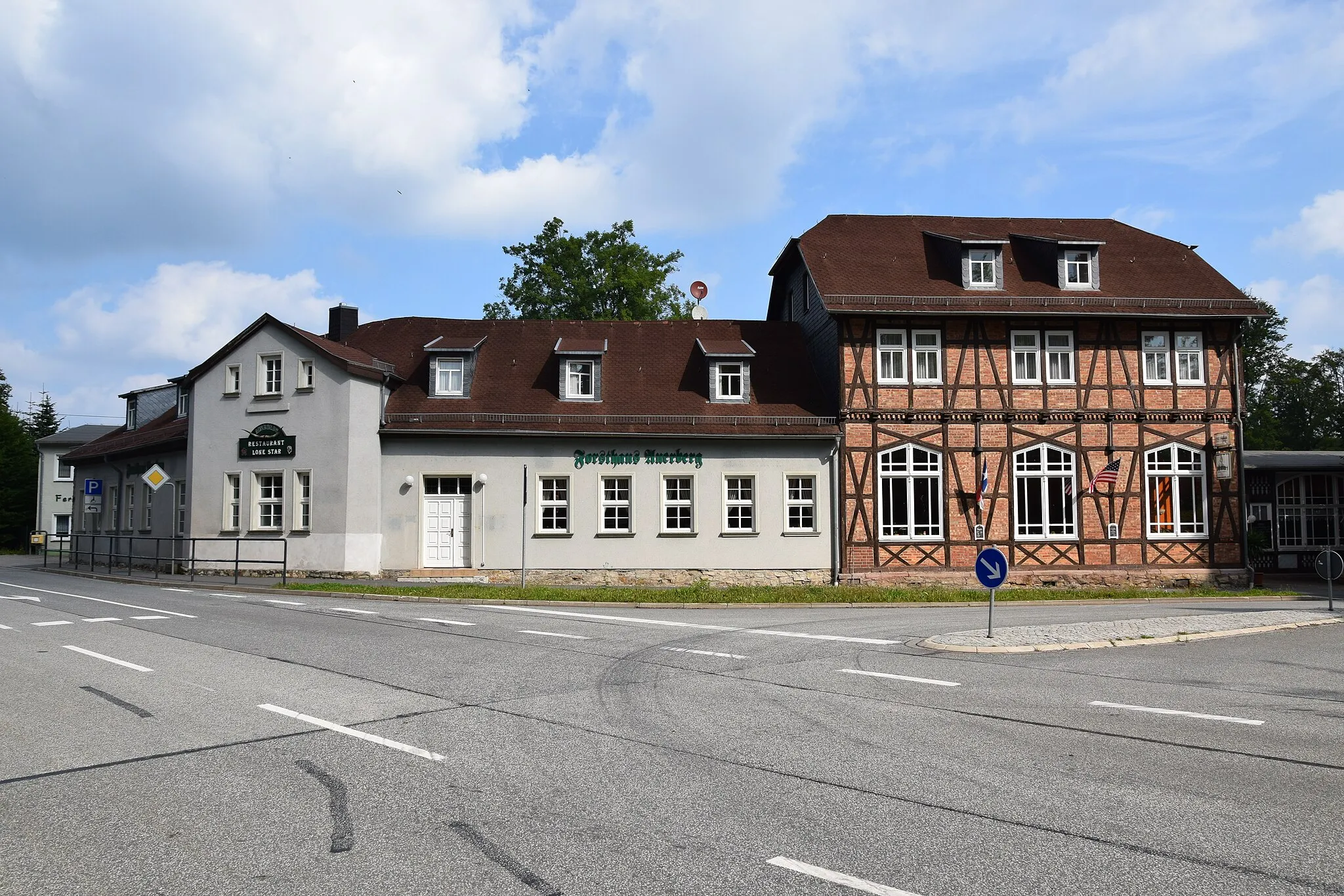 Photo showing: Forsthaus Auerberg mit der Gaststätte „Lone Star“