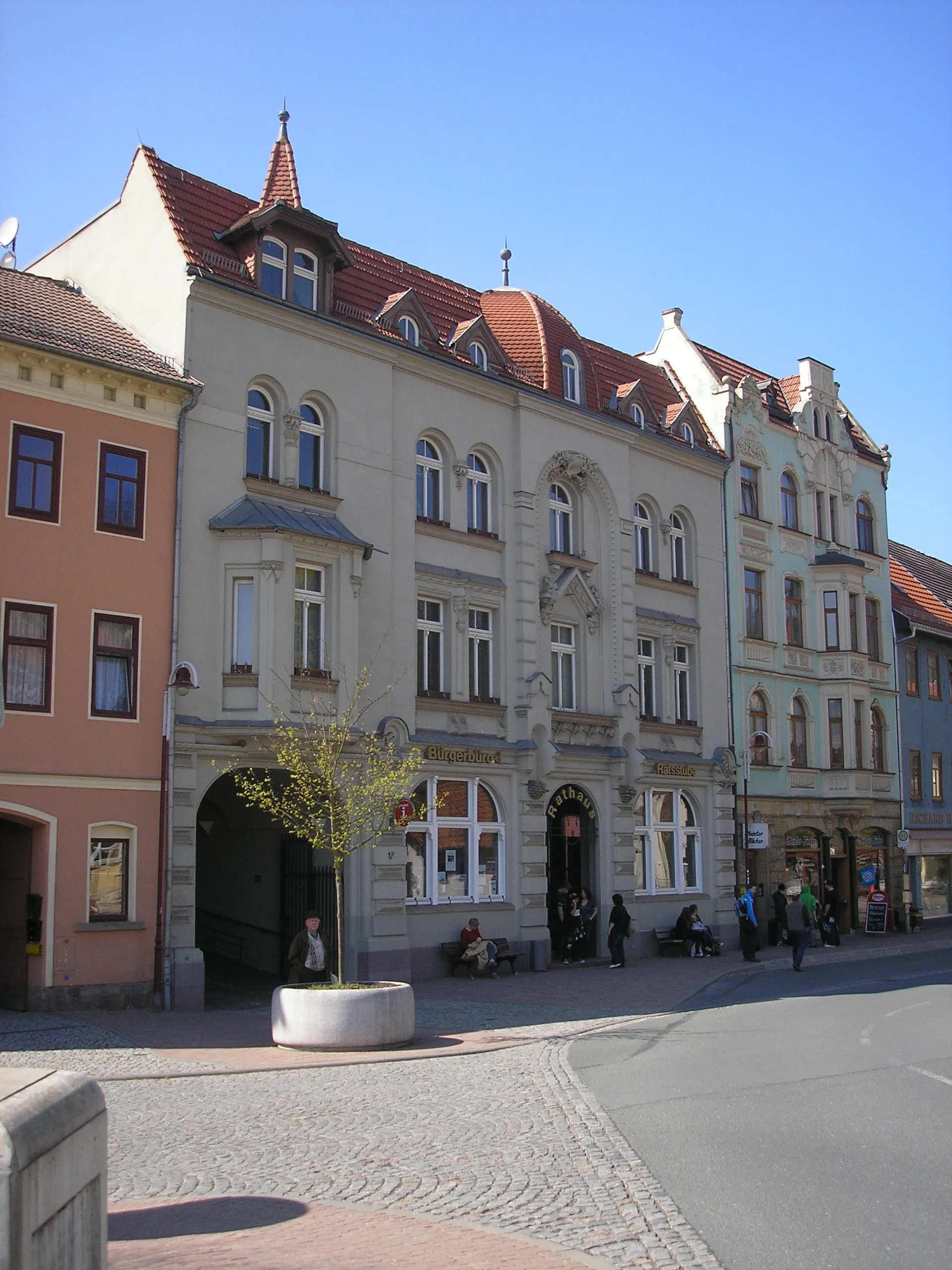 Photo showing: Das Rathaus von Stadtroda (Thüringen).