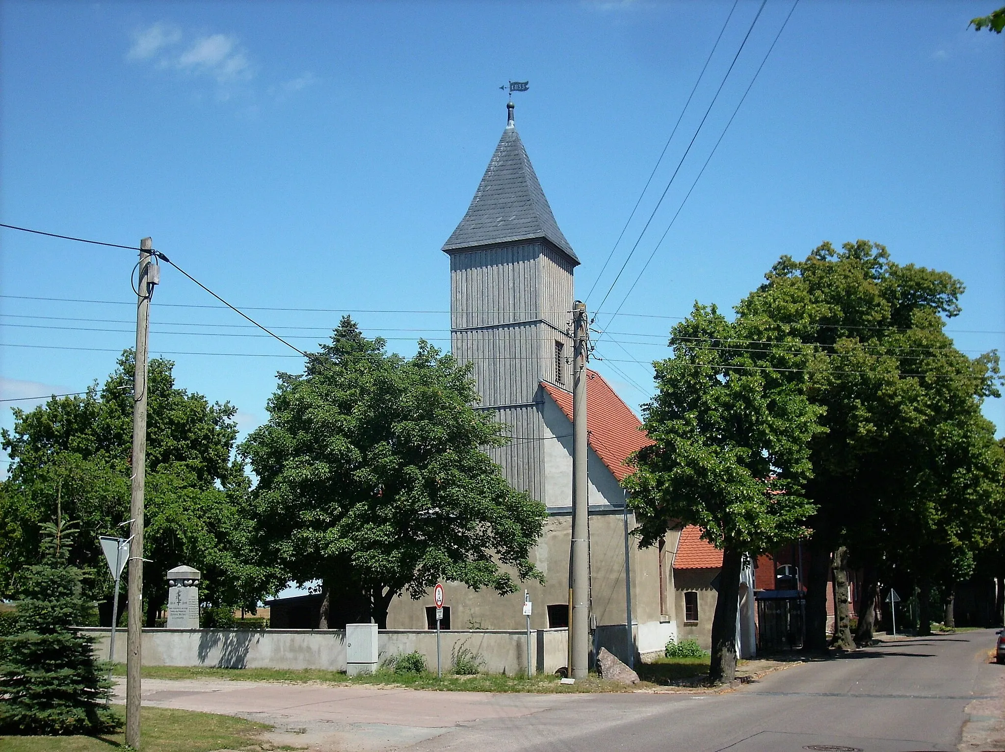 Photo showing: Zehbitz Church (Südliches Anhalt, Anhalt-Bitterfeld district, Saxony-Anhalt) from the west
