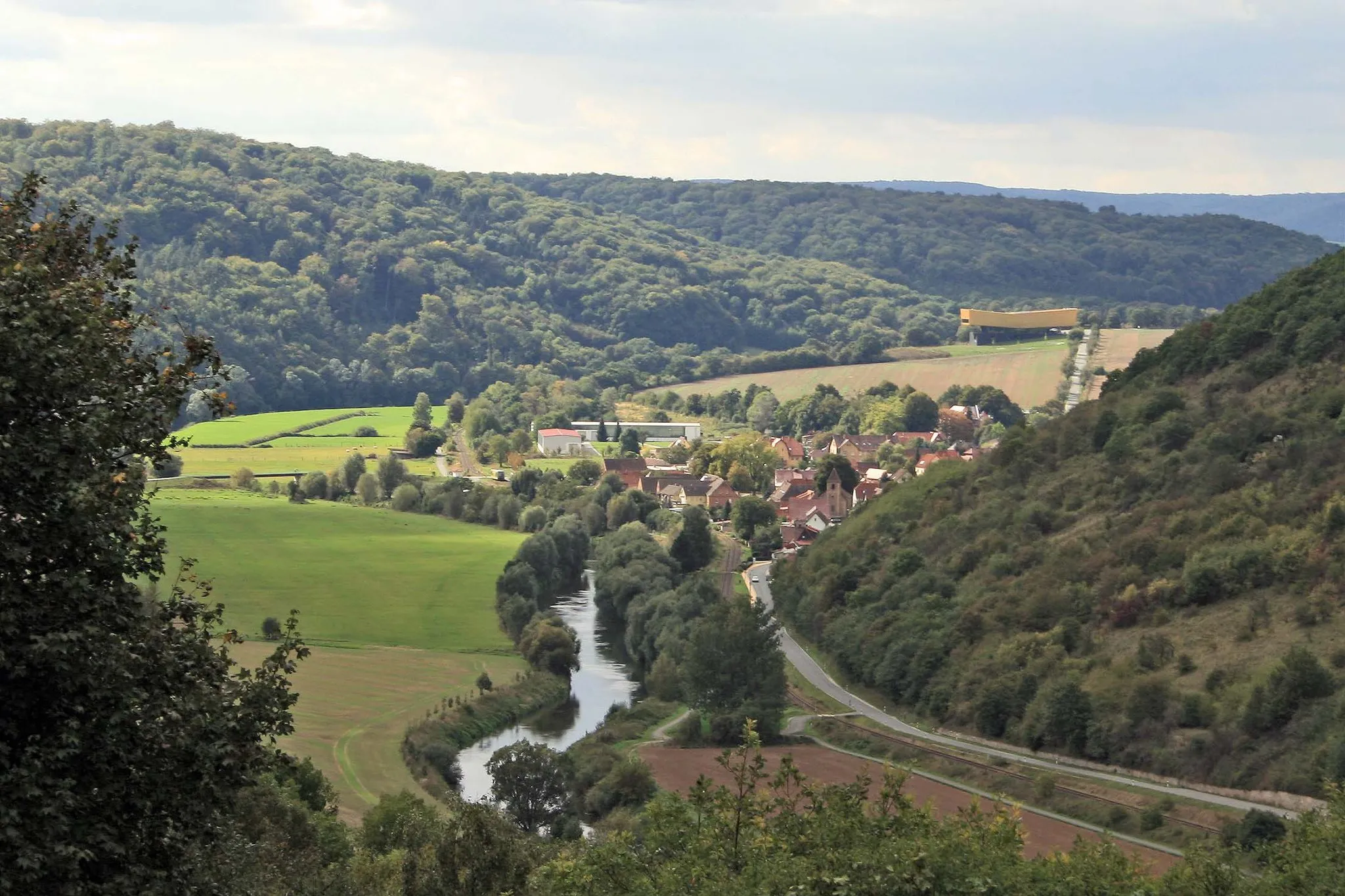 Photo showing: Blick auf Wangen (Unstrut)