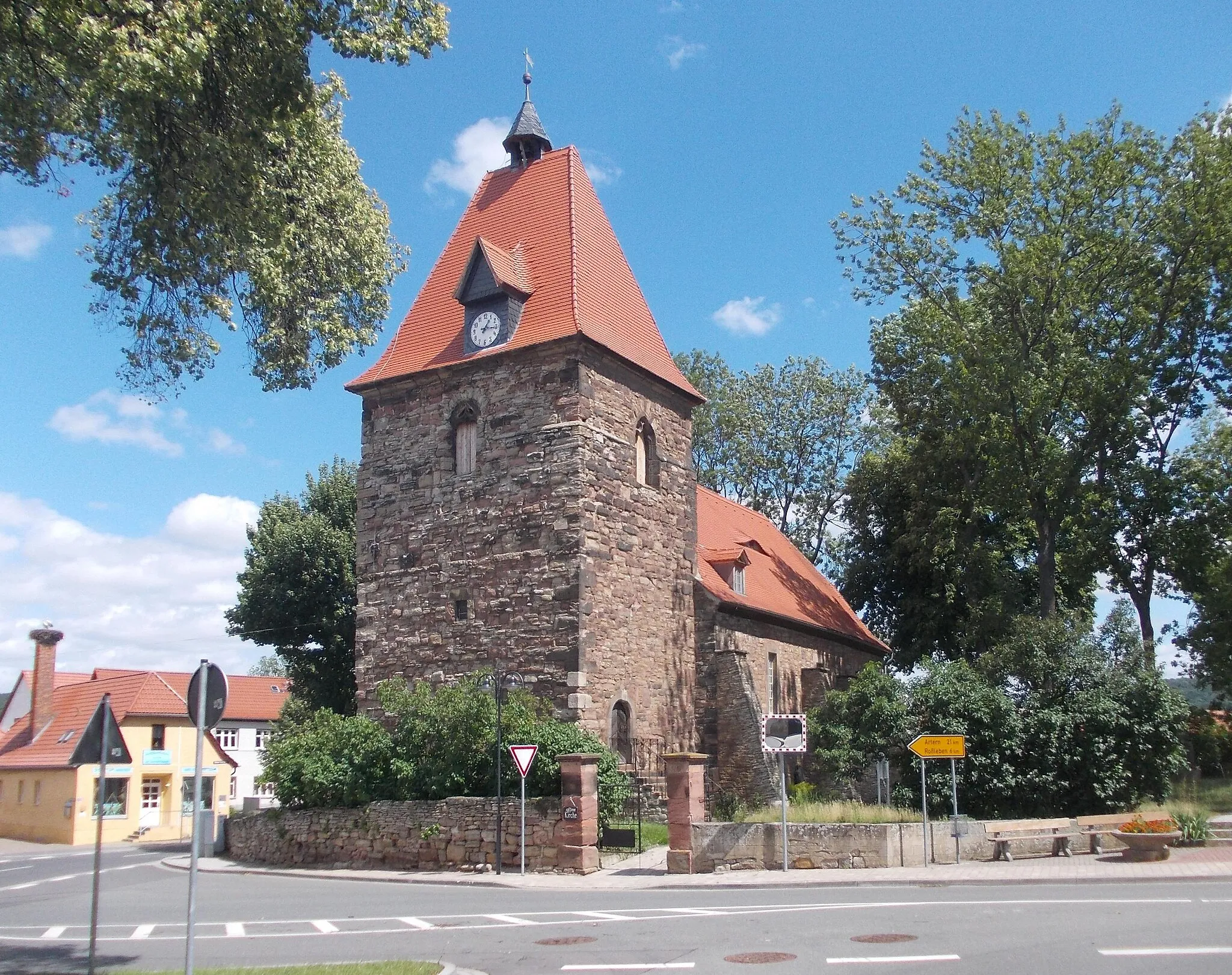 Photo showing: St. Martin's Church in Memleben (Kaiserpfalz, district: Burgenlandkreis, Saxony-Anhalt)